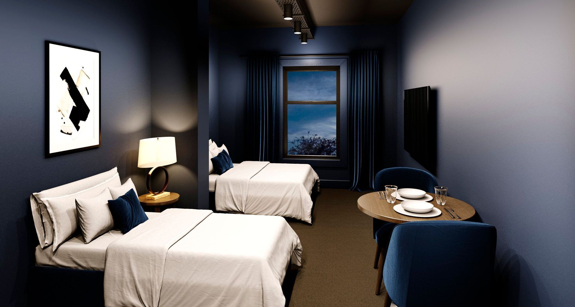 Abstract Hotel banner