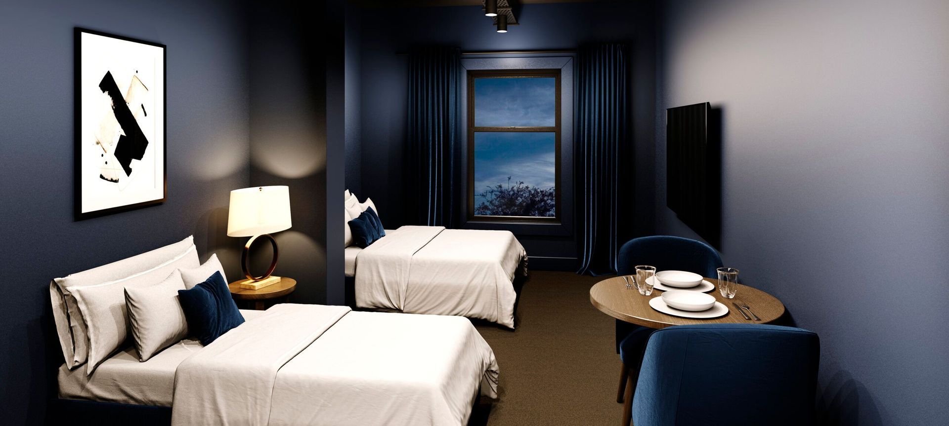 Abstract Hotel banner