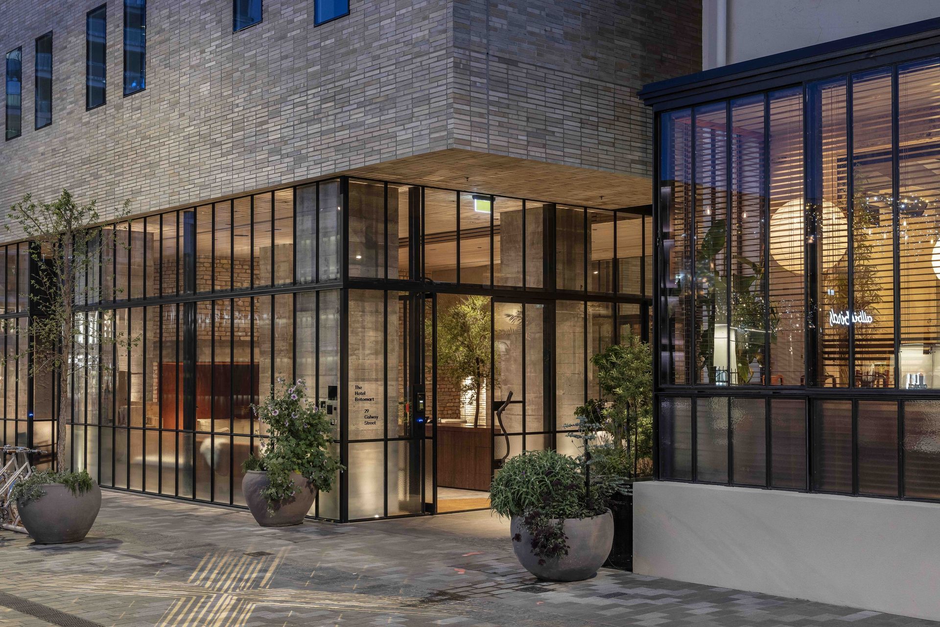 Getting the soffit right-using a Krause Custom Grey brick tile blend-was crucial.