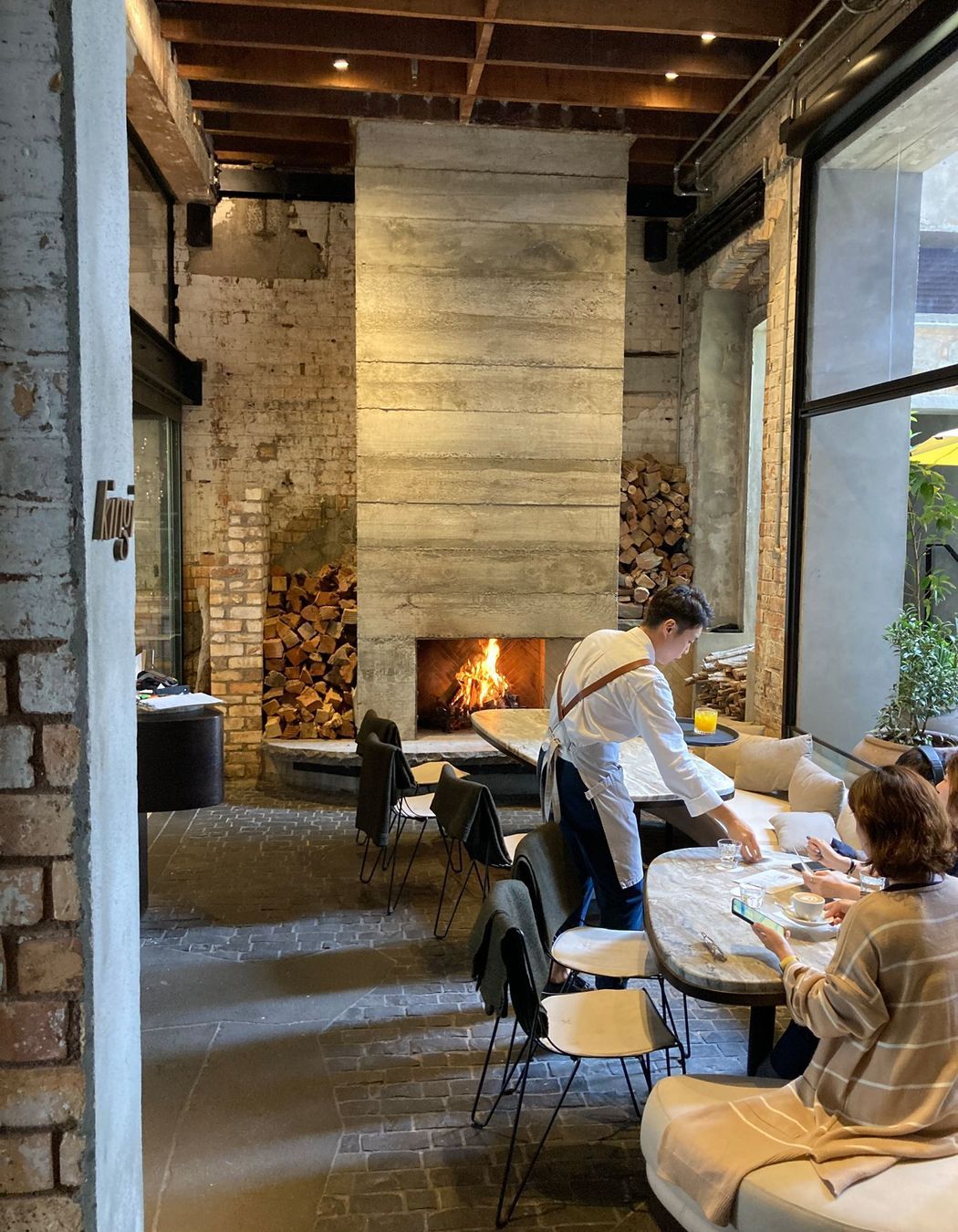 Warmington Traditional Corner Open Wood Fireplace