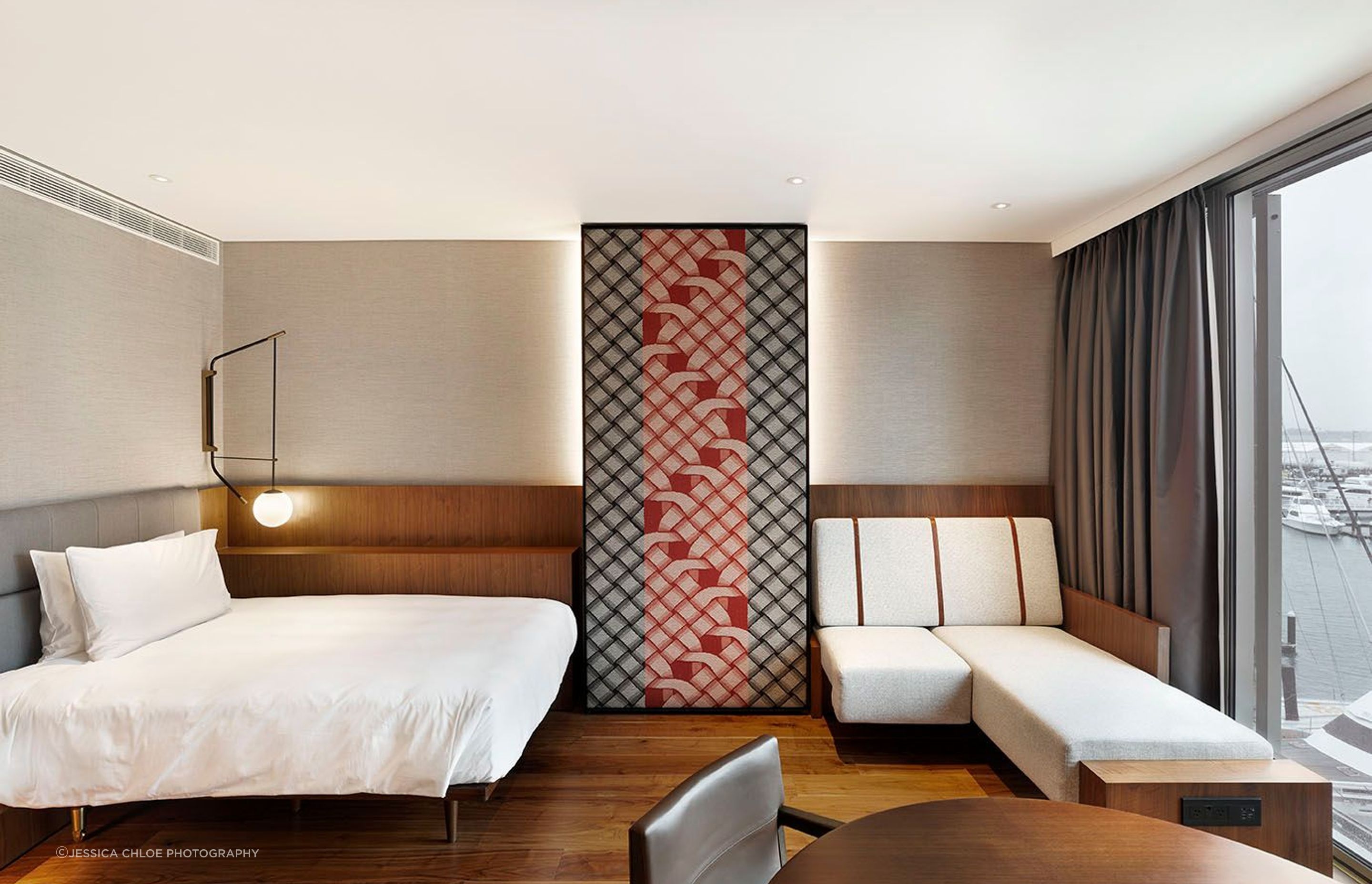 Hotel room with Beronia Scott panels