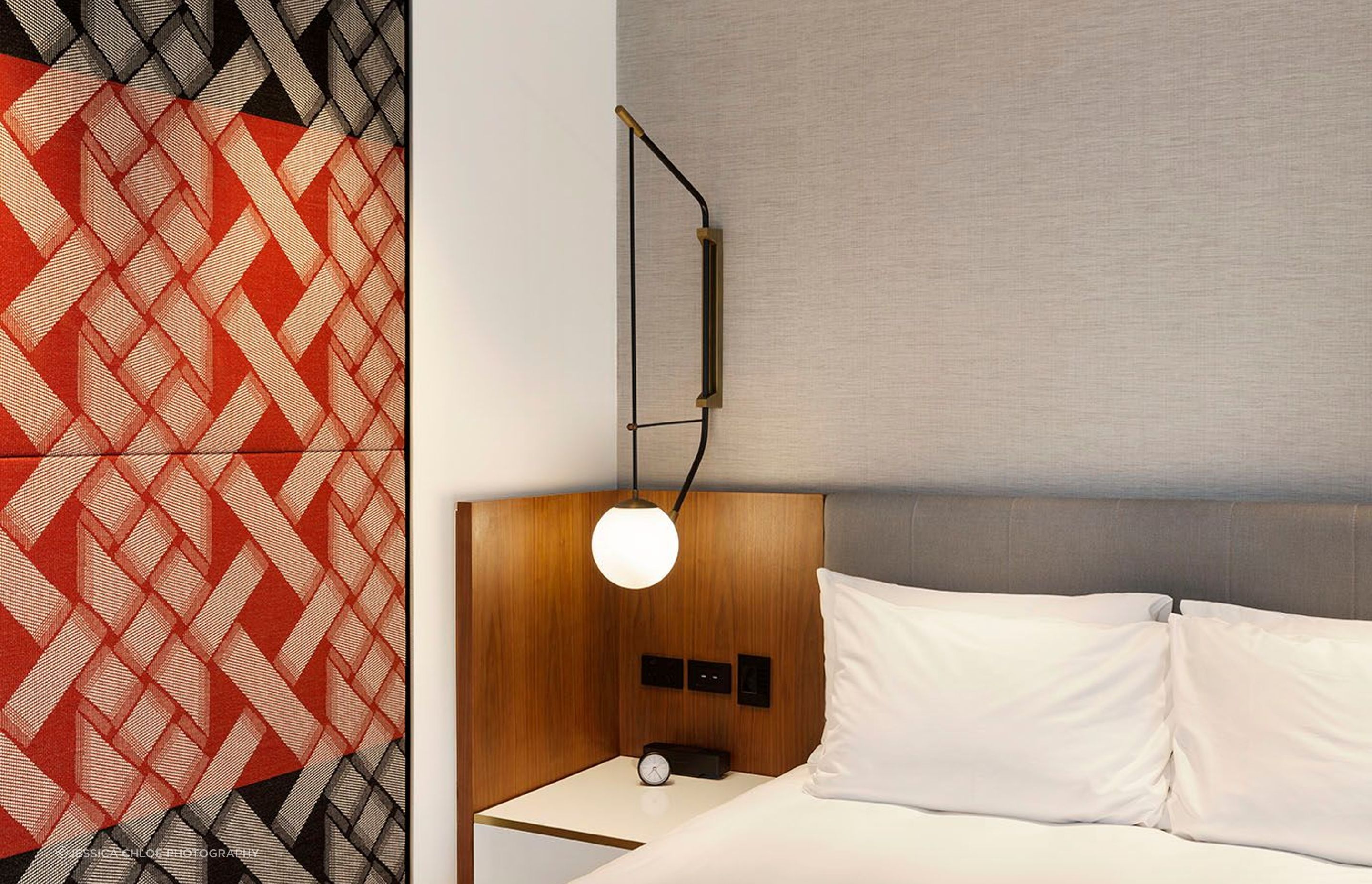 Hotel room with Beronia Scott panels