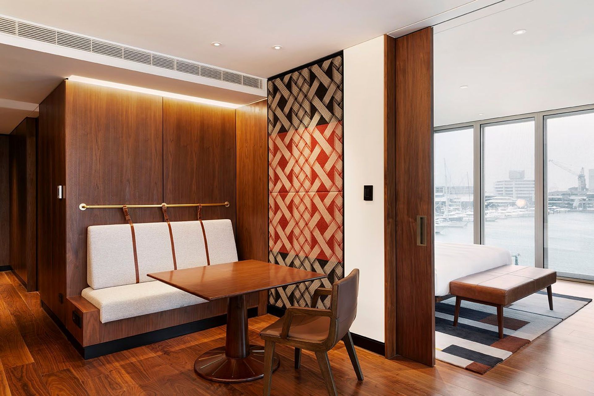 Various panels by Beronia Scott found in the guest rooms