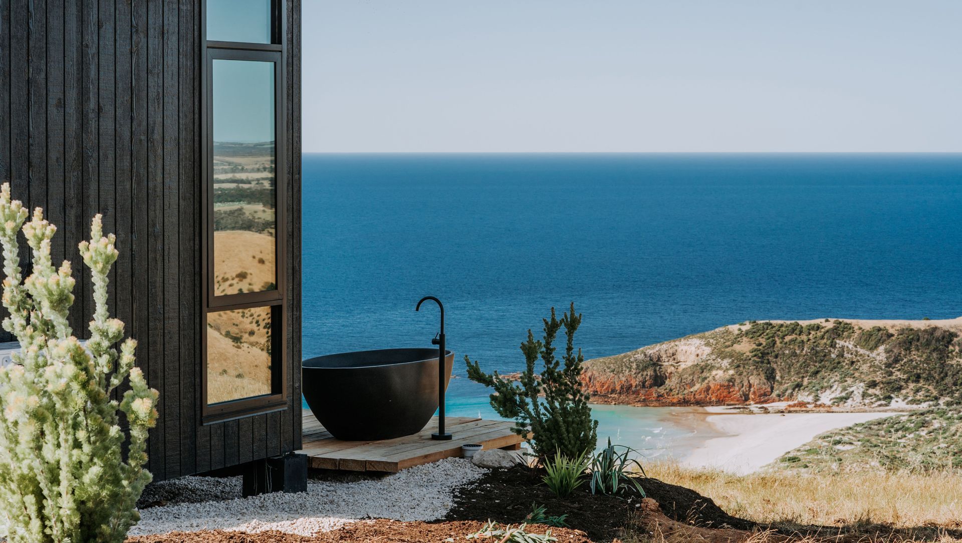 Outdoor baths for Wander Group on Kangaroo Island banner