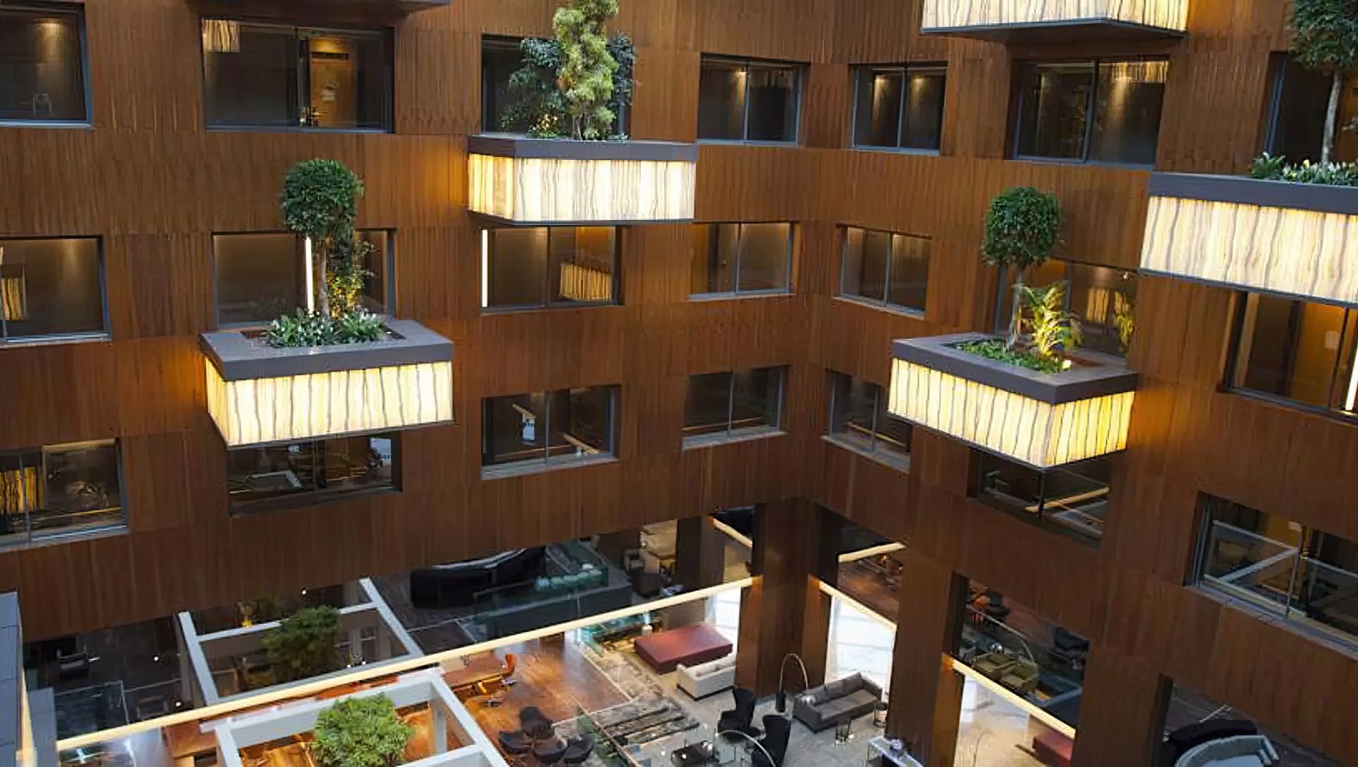 Radisson Blu Hotel – Lobby Balconies Enhanced by Lamina Stone banner