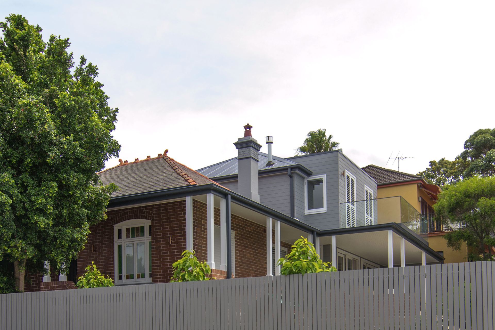 Second storey addition from street view.