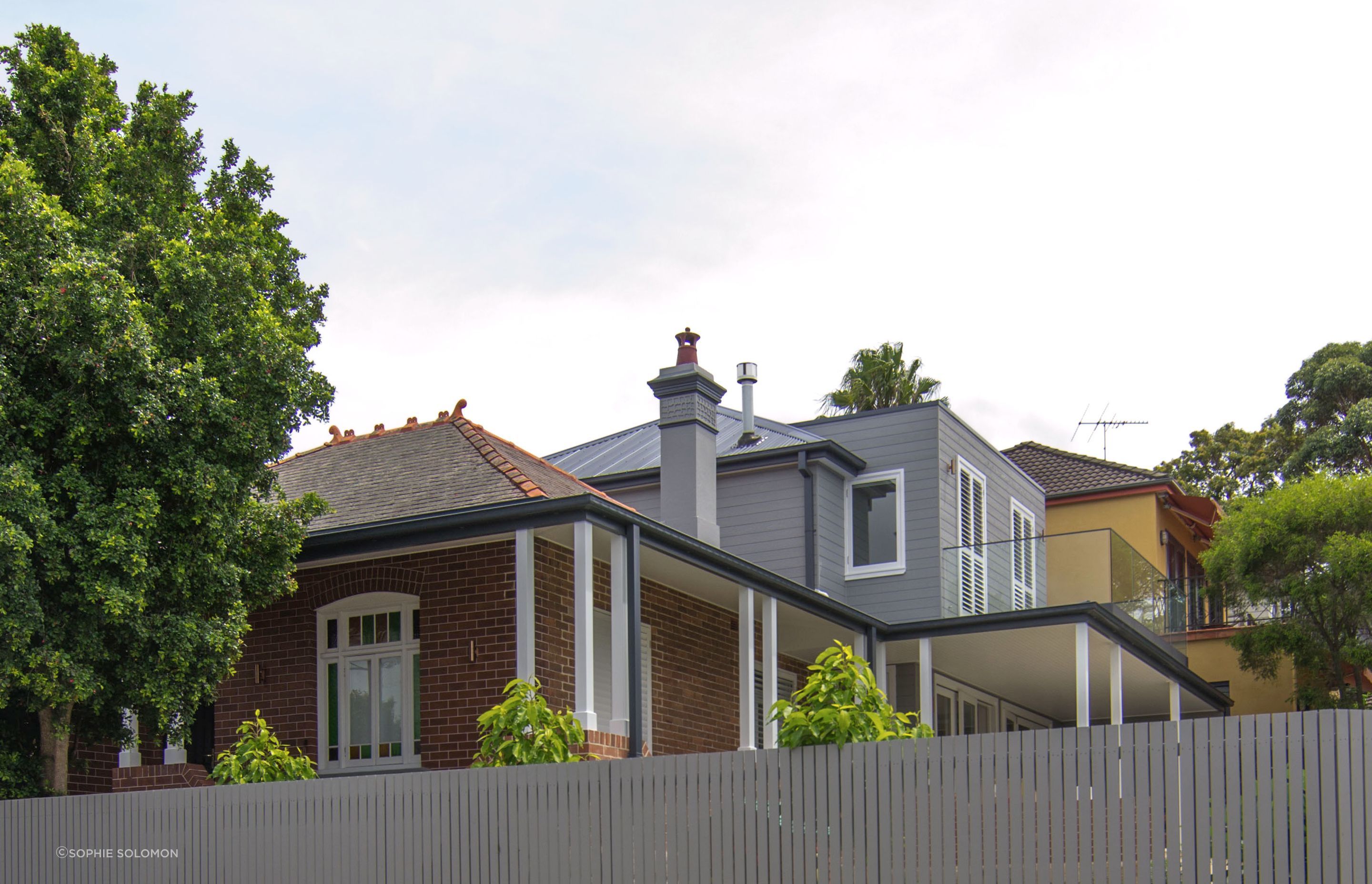 Second storey addition from street view.