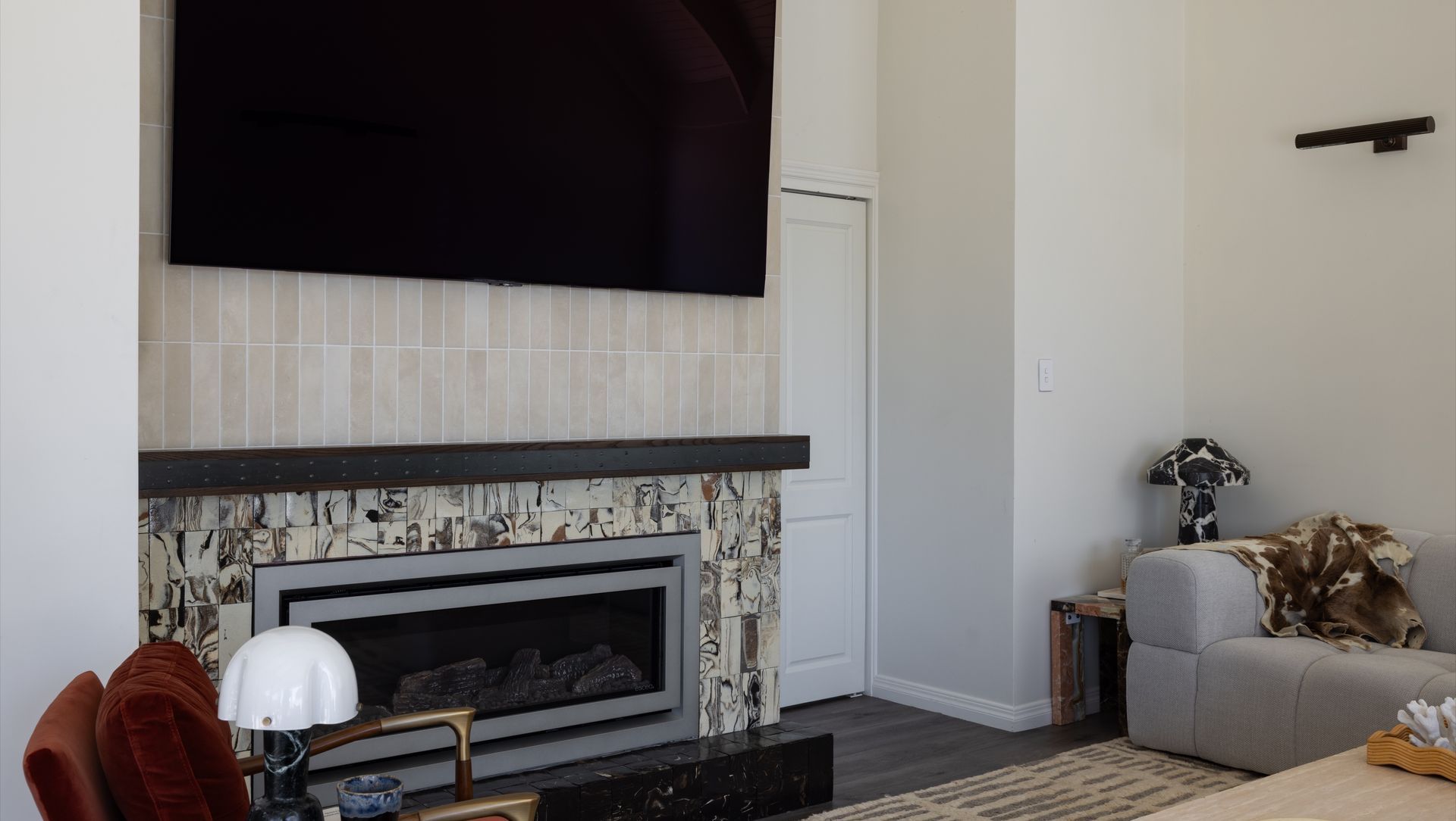 Mountain Vista Place, Pauanui, Fireplace Detailing banner
