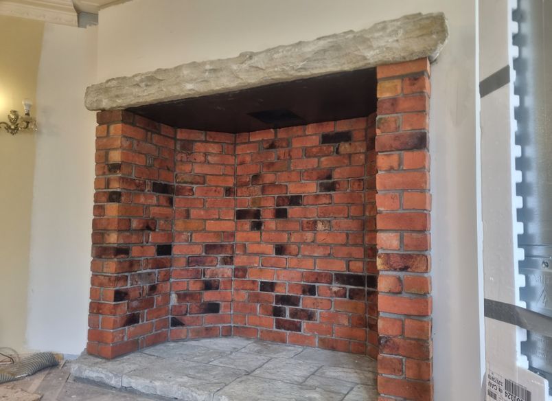 New fireplace