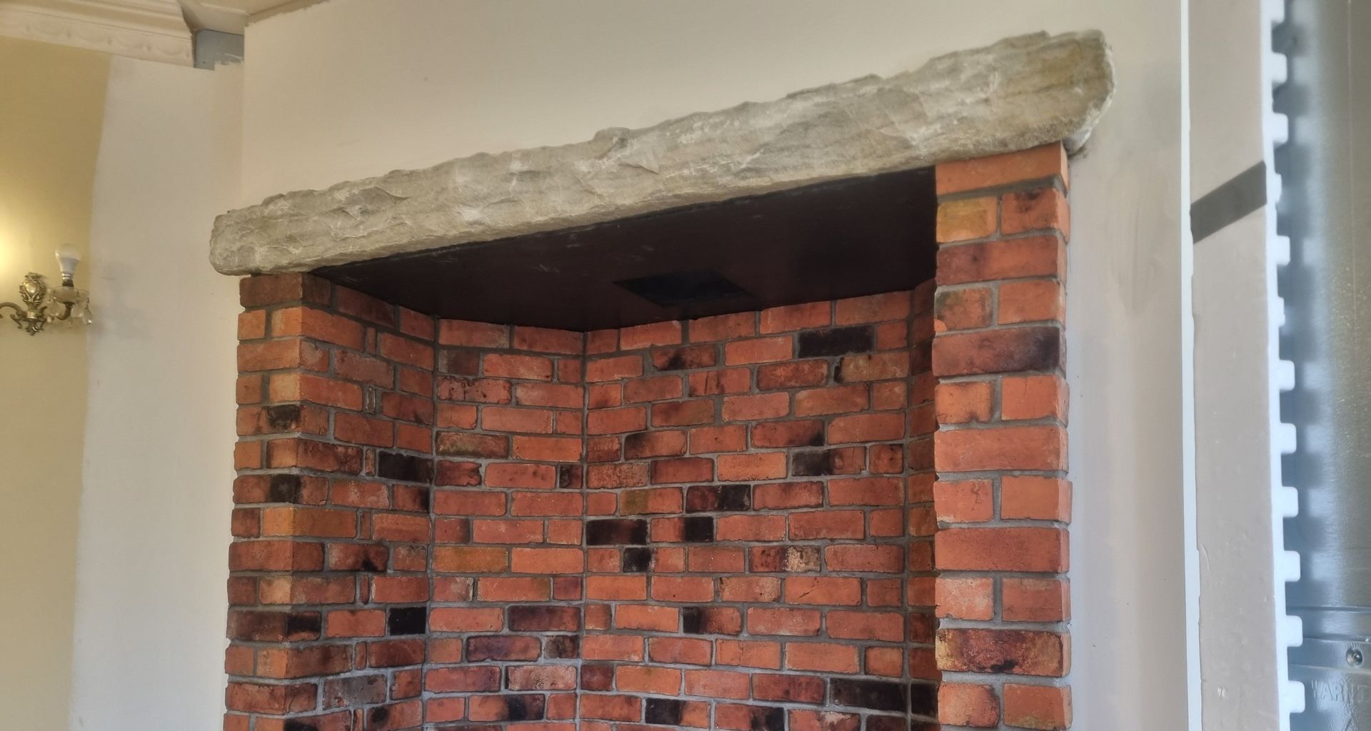 New fireplace banner