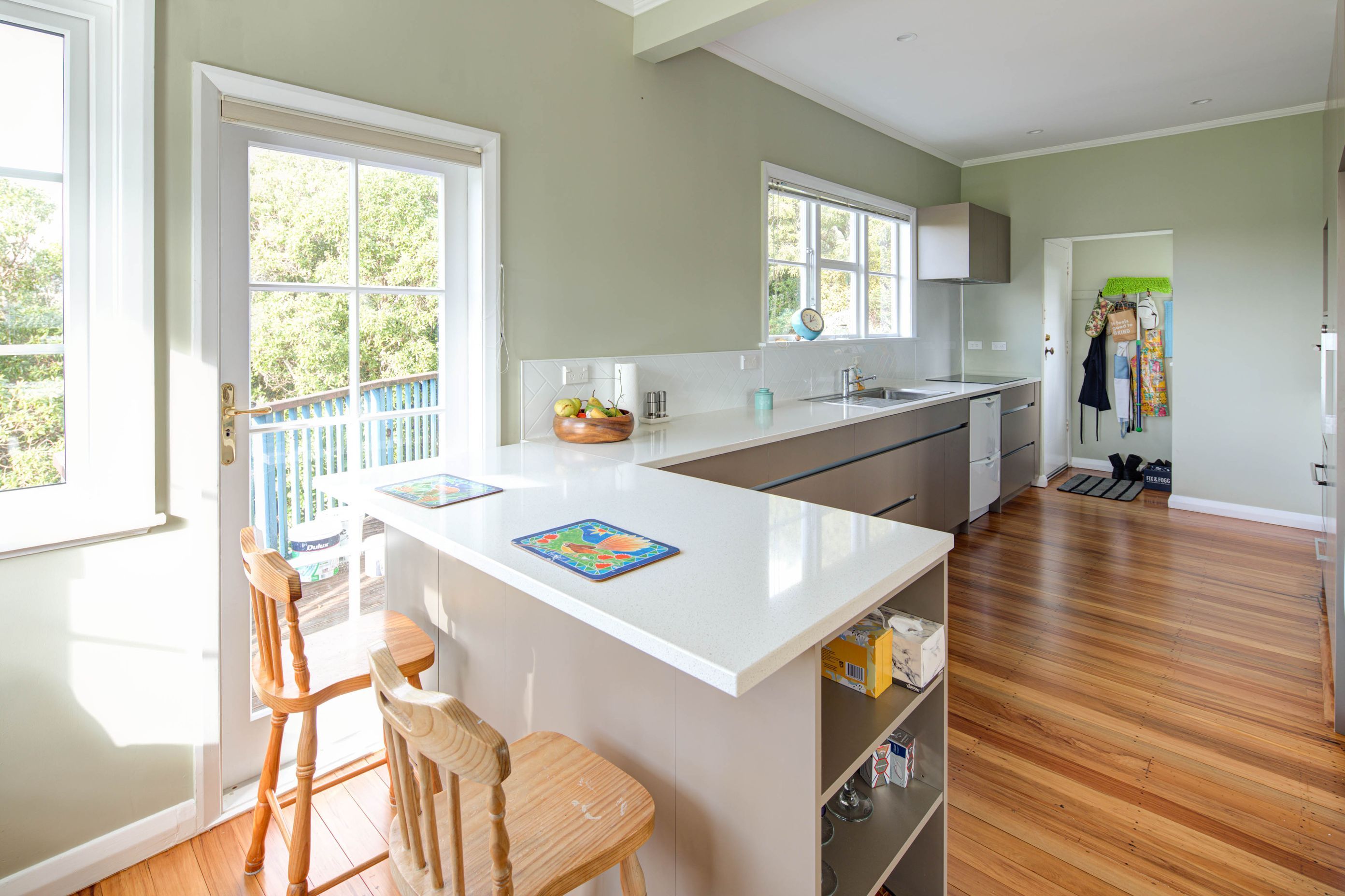 Contemporary Kitchen Update and Reinstated Roof