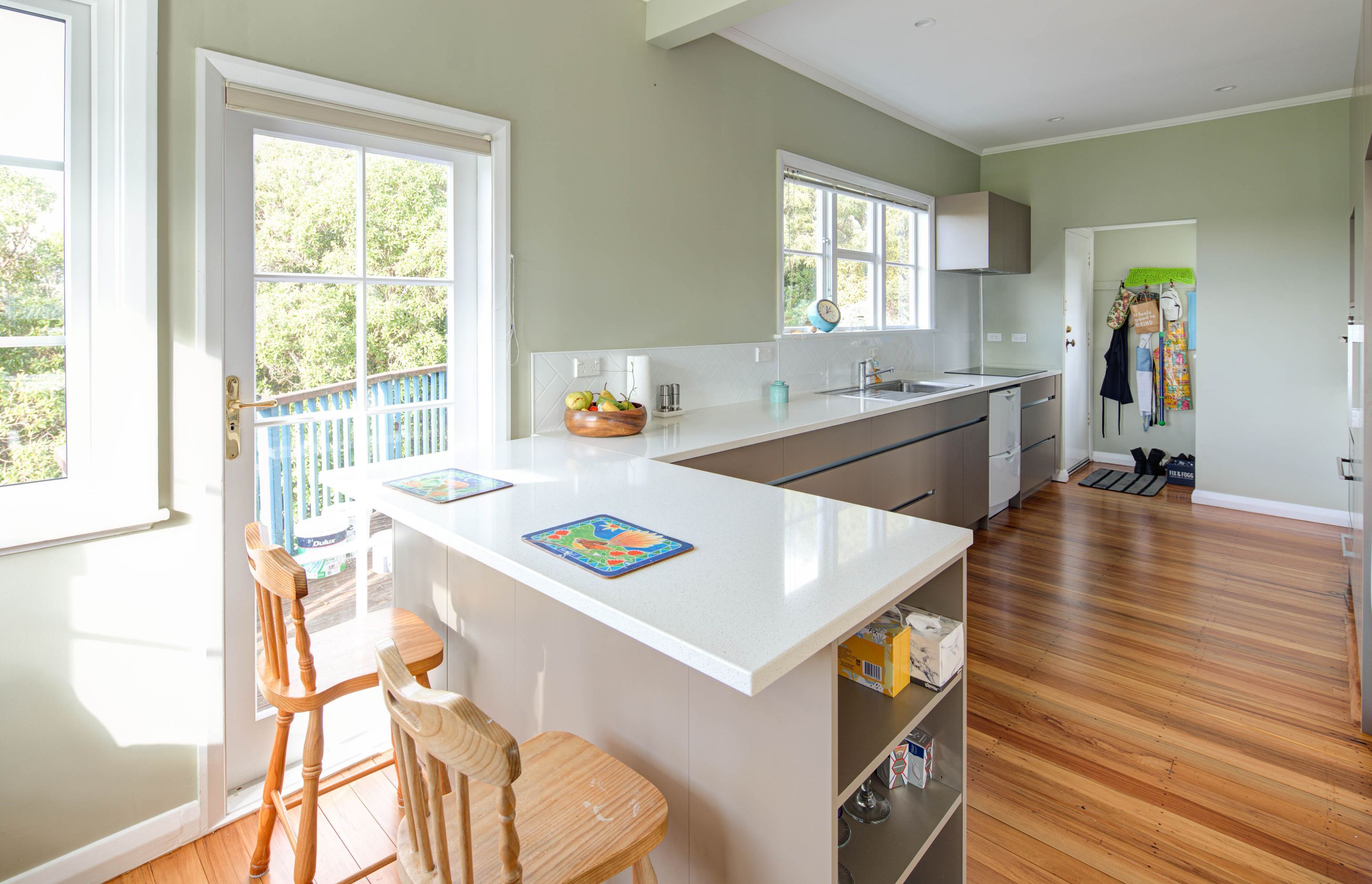 Contemporary Kitchen Update and Reinstated Roof