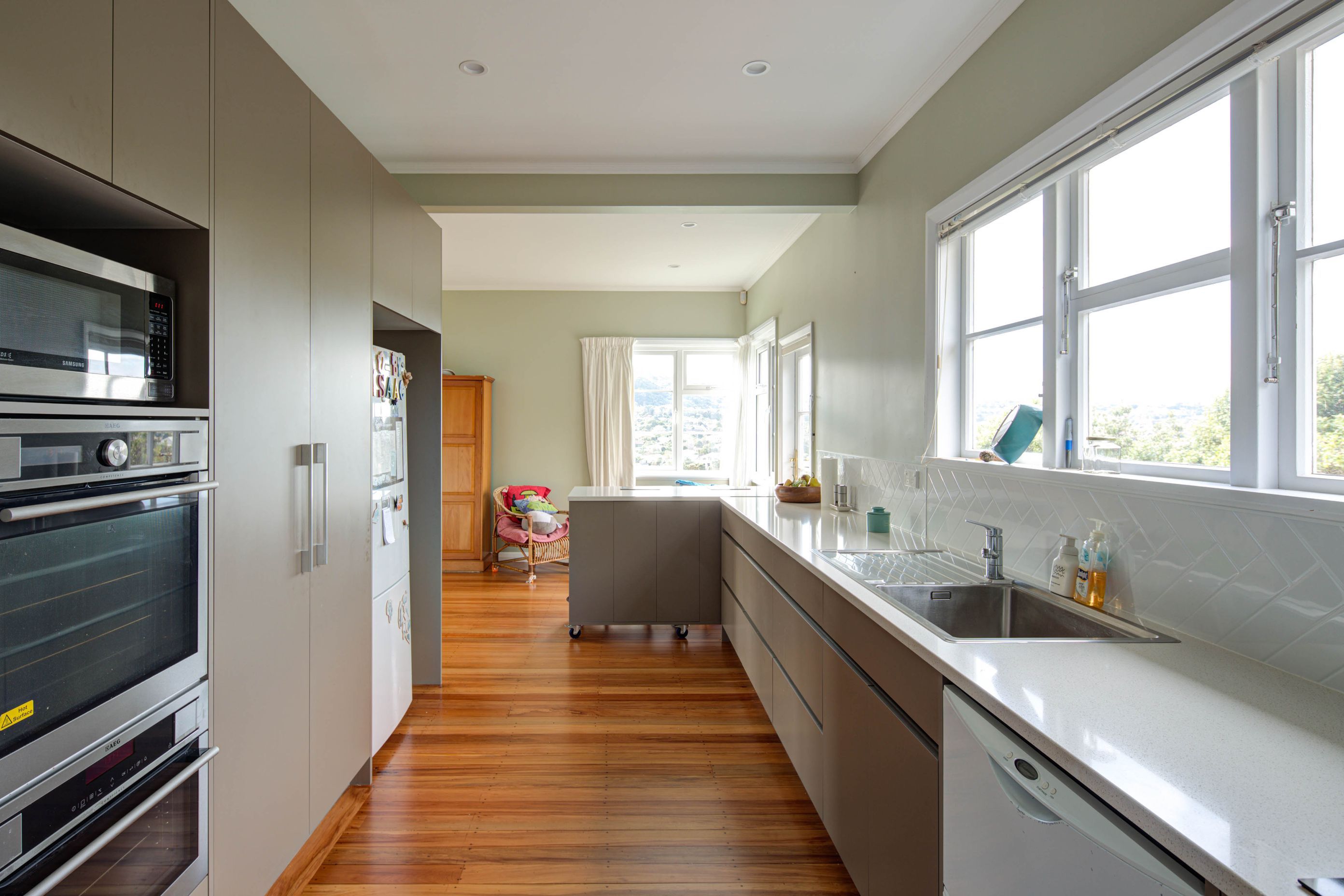 Contemporary Kitchen Update and Reinstated Roof