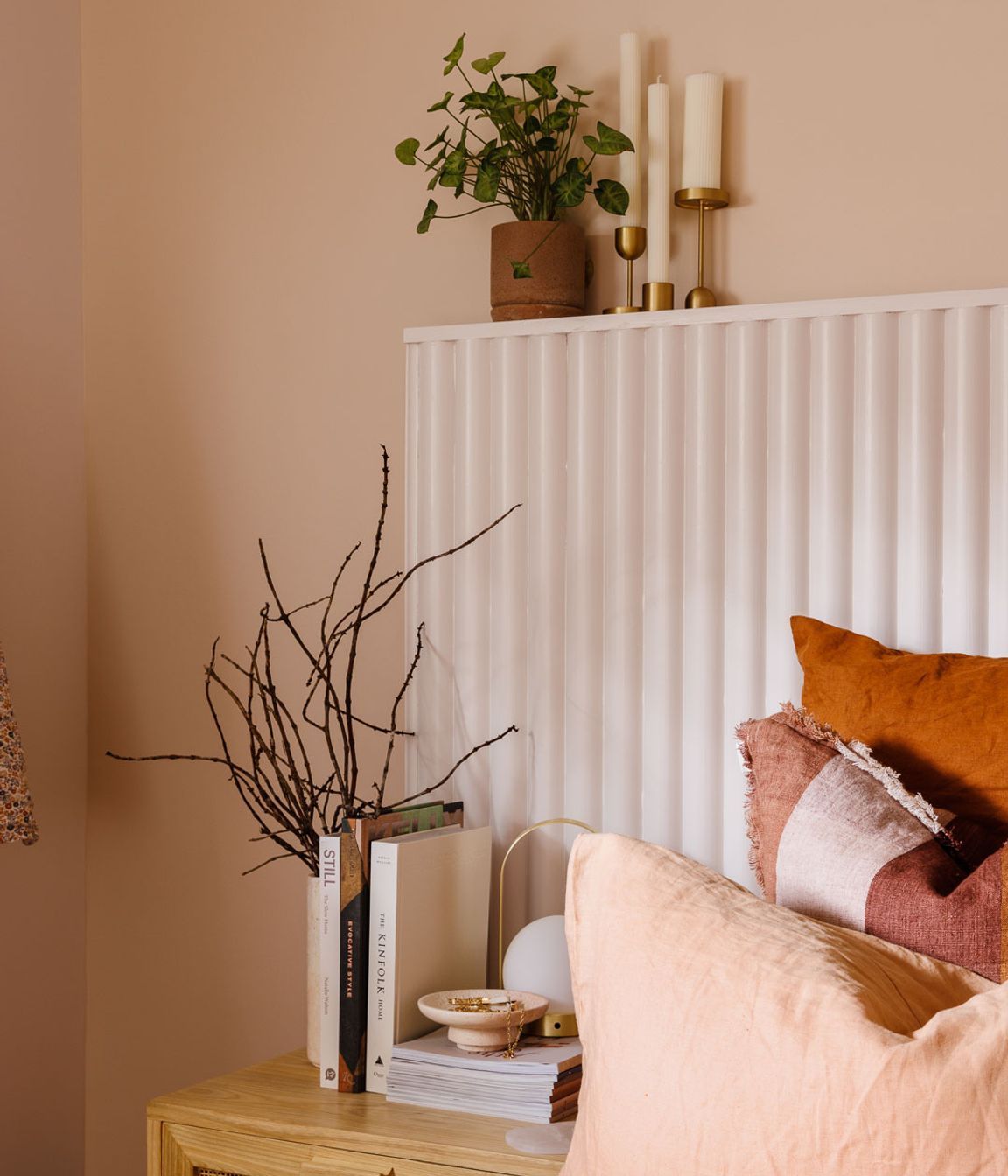 Comforting Warm Toned Bedroom - Your Exhale Design