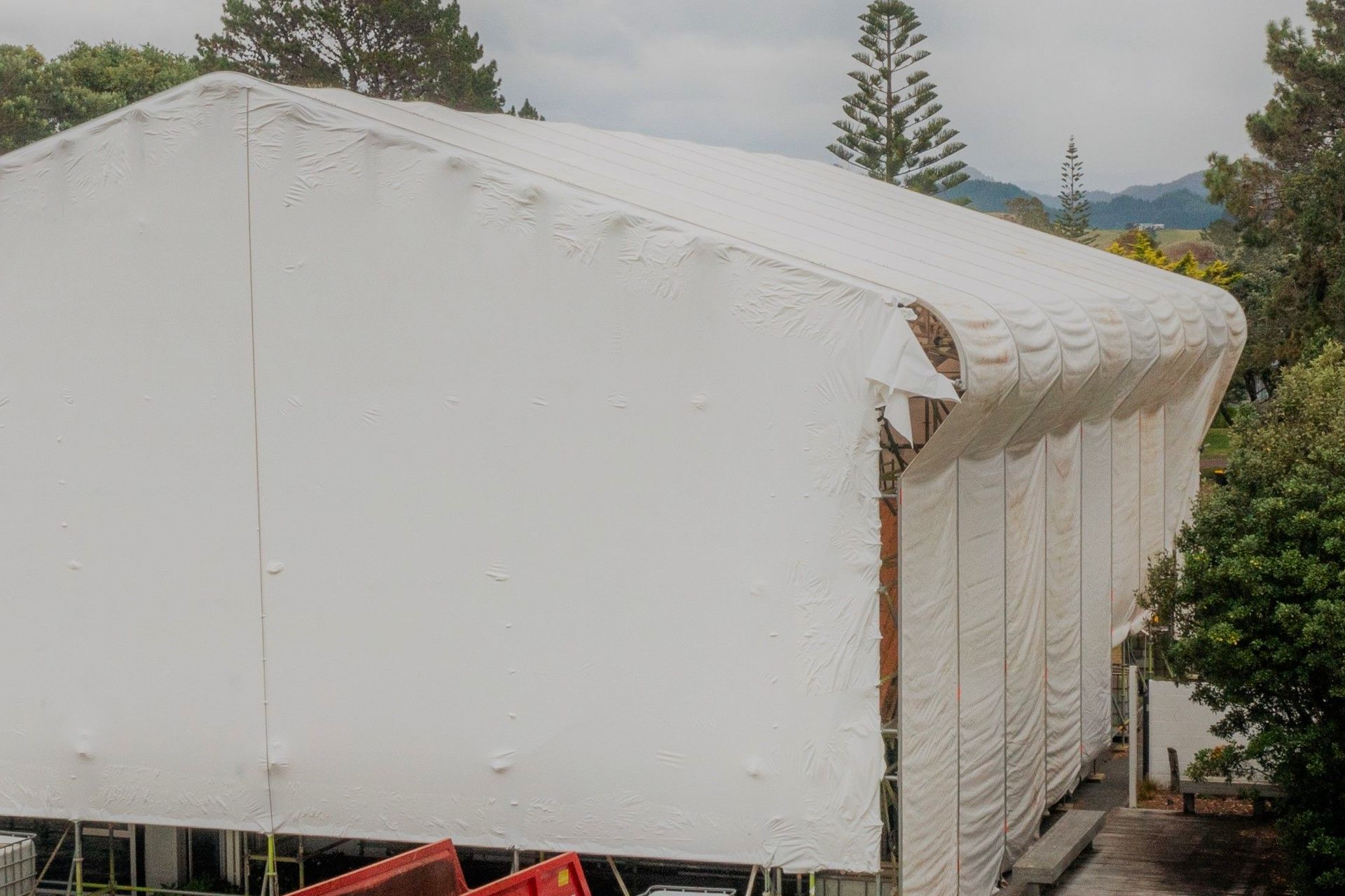 It's A Wrap - Shrink-wrap versus Layher Keder (PVC SheetingTarpaulin) Roof System