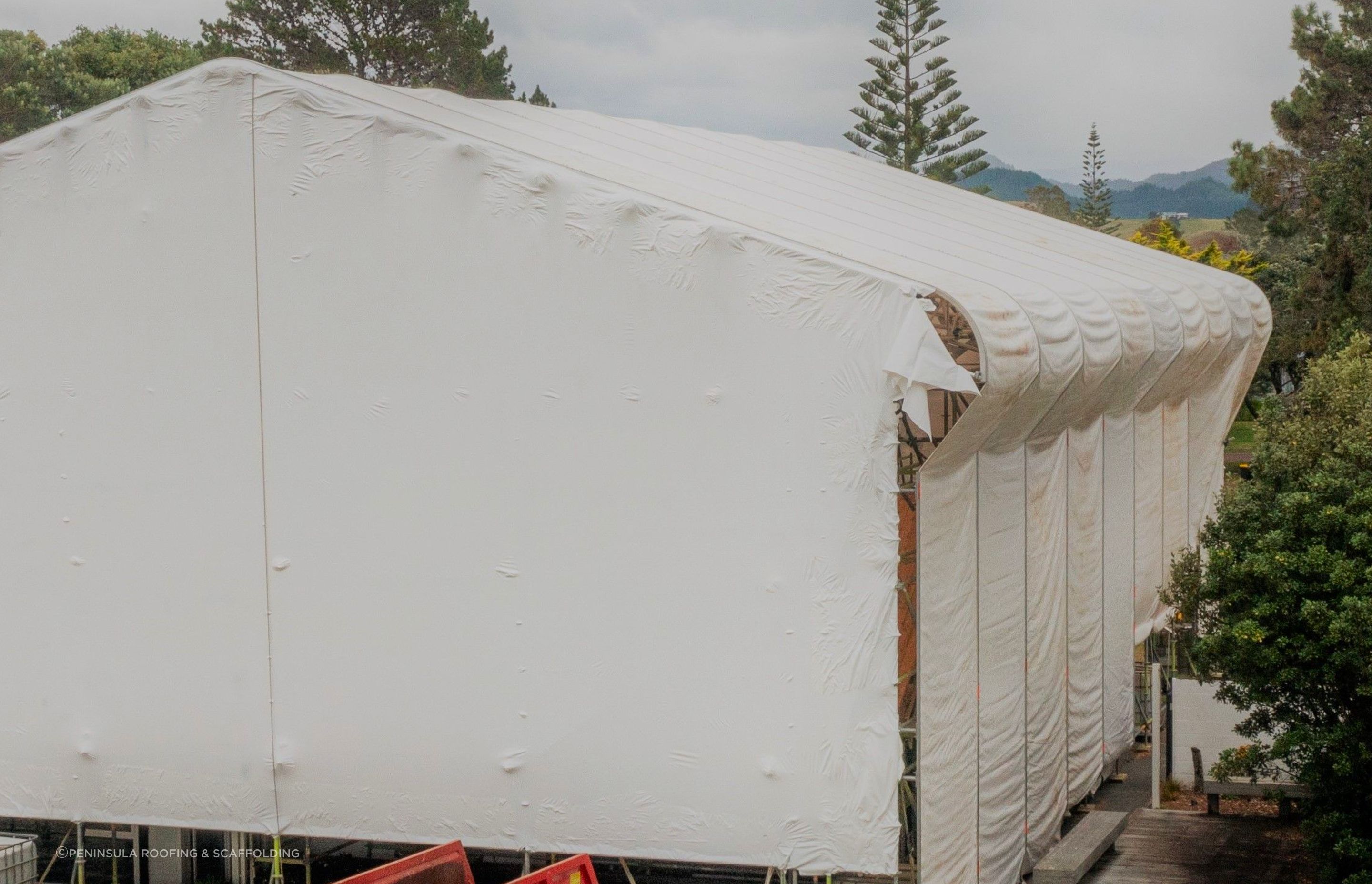 It's A Wrap - Shrink-wrap versus Layher Keder (PVC SheetingTarpaulin) Roof System