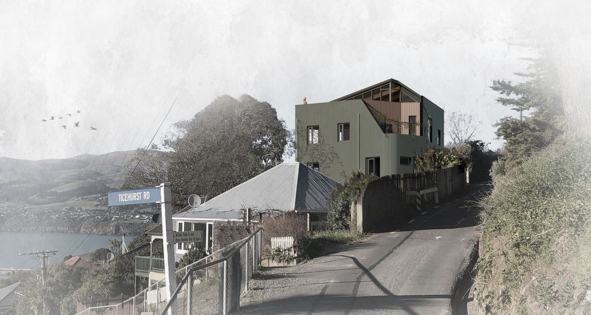 Terrace Tower, Lyttelton banner