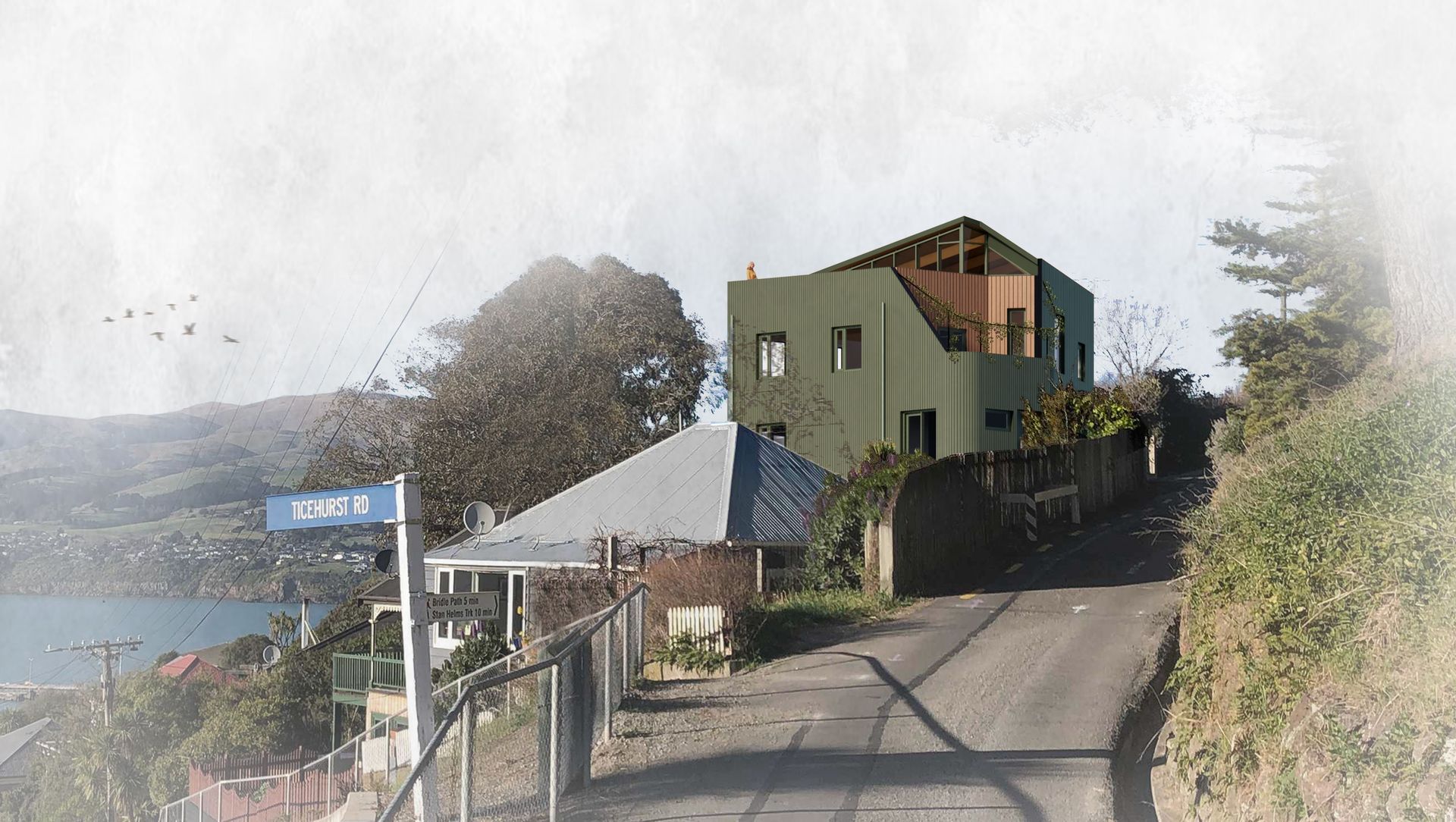 Terrace Tower, Lyttelton banner