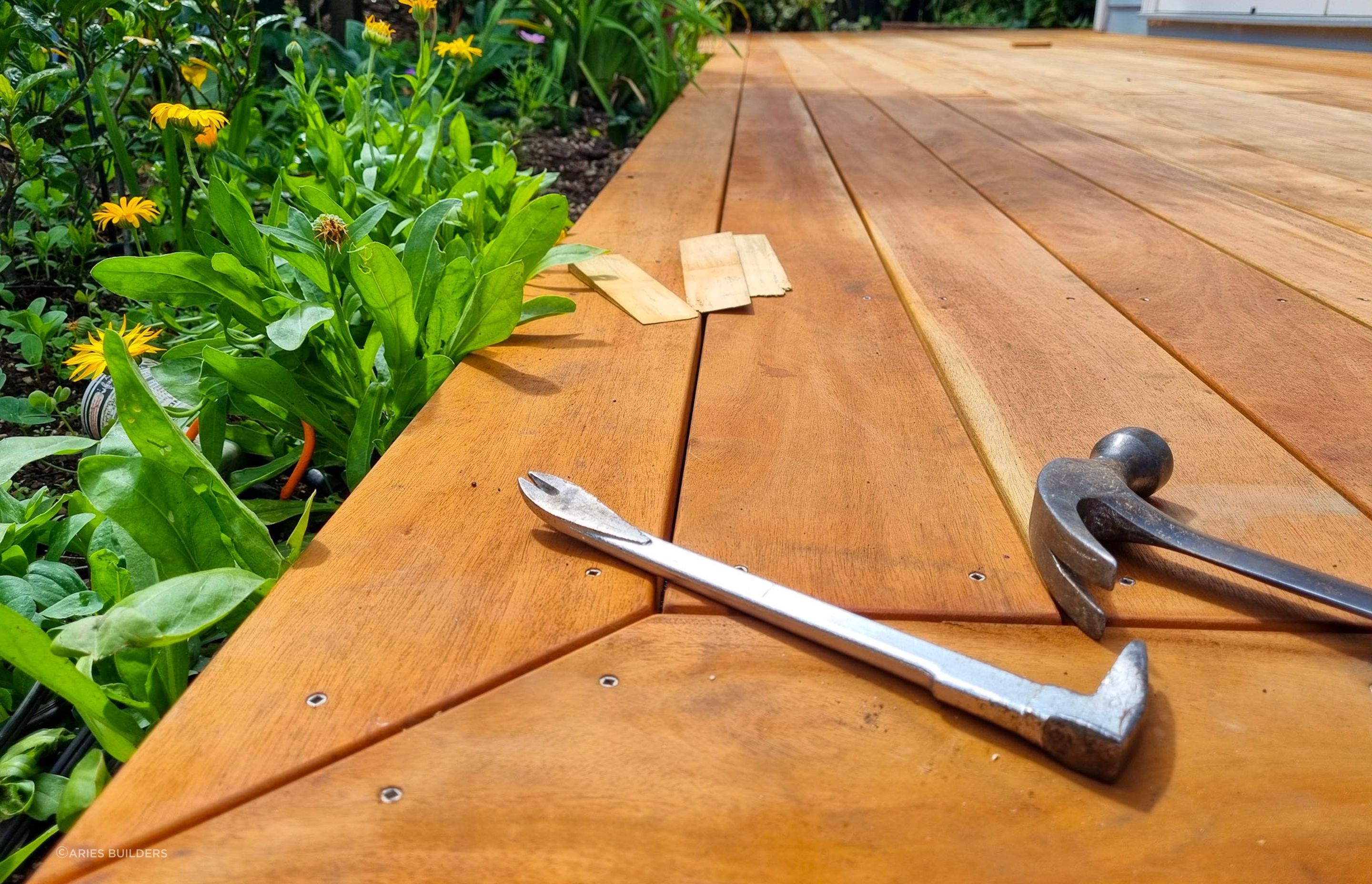 Mahogany deck By Aries builders