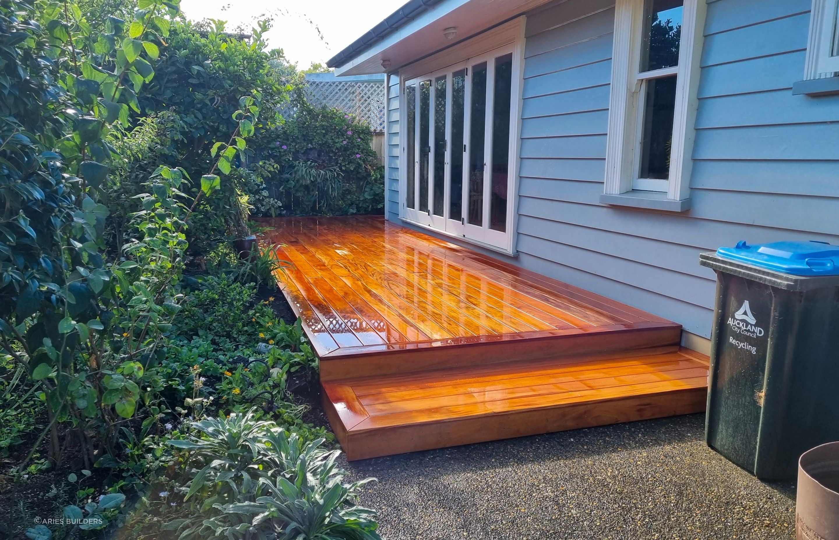 Mahogany deck By Aries builders