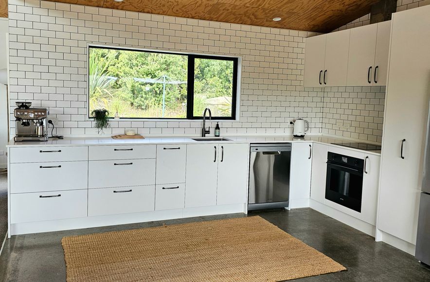 WHITE OPEN KITCHEN