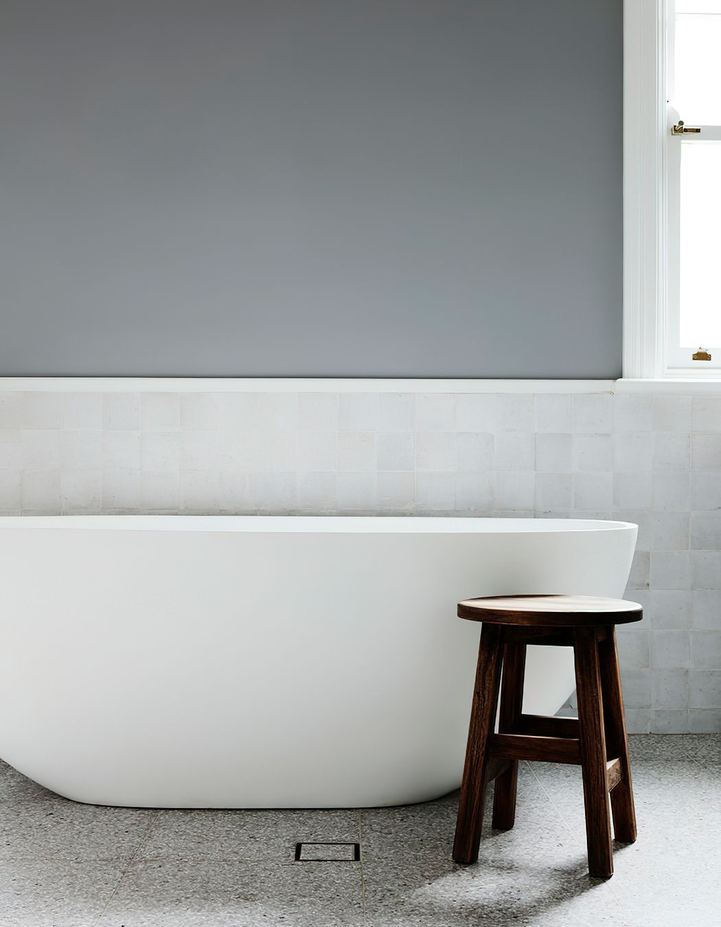 STAND ALONE BATH - The stand alone bath features in the ensuite.