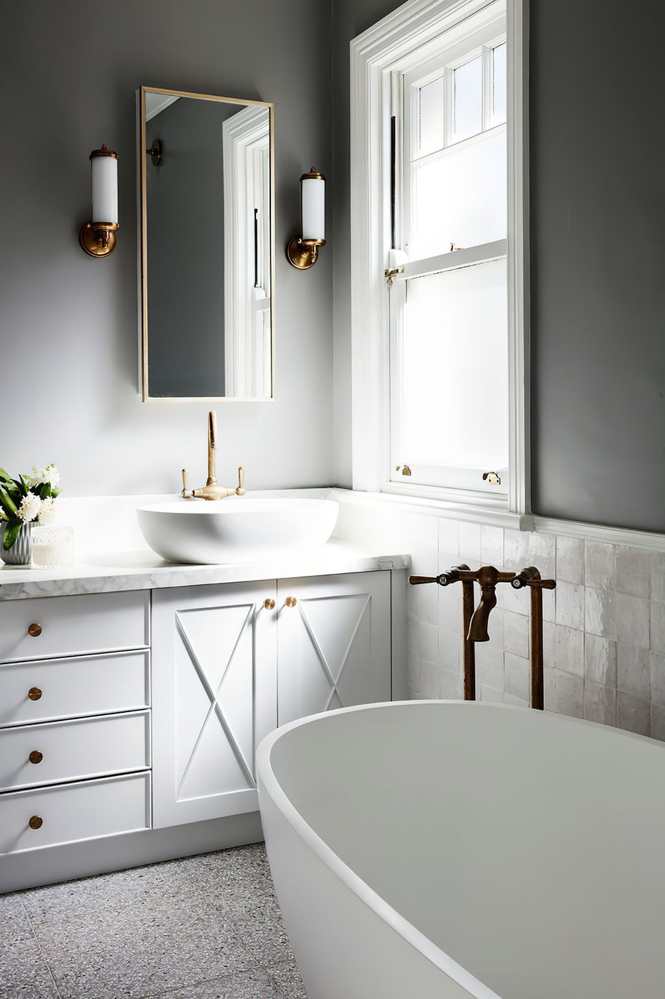 SUN FILLED ENSUITE - The sun fills the corner of this beautiful ensuite.