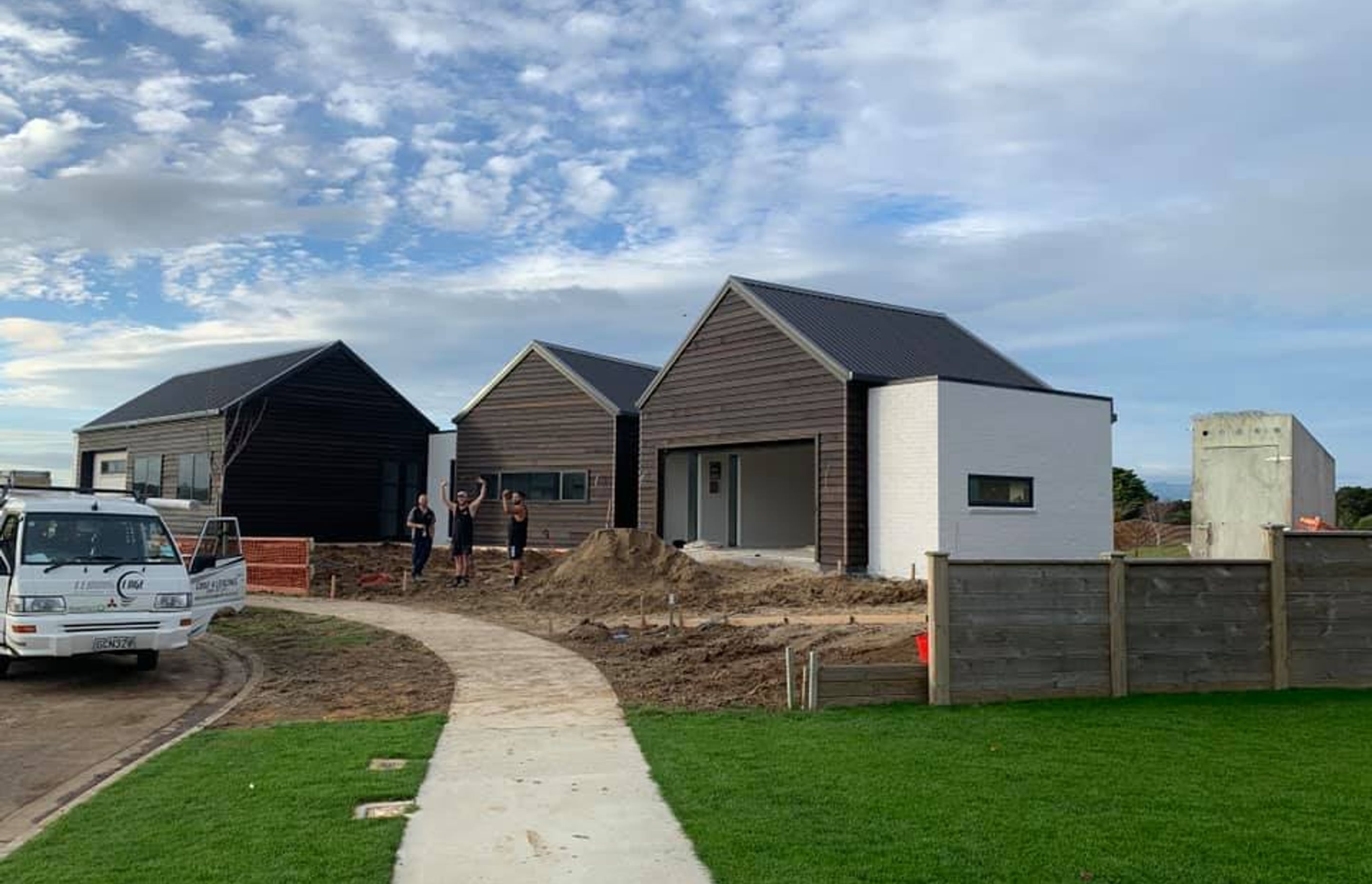 House in Morrinsville painted brick.