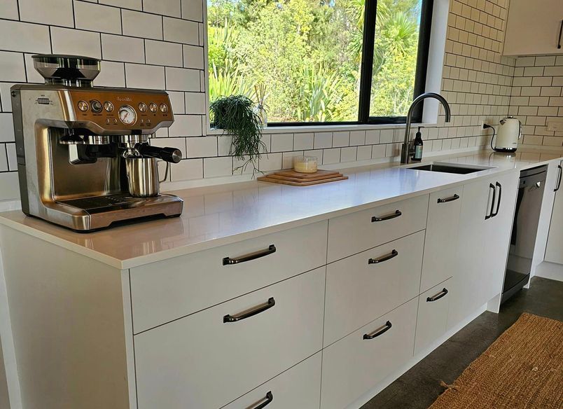 WHITE OPEN KITCHEN