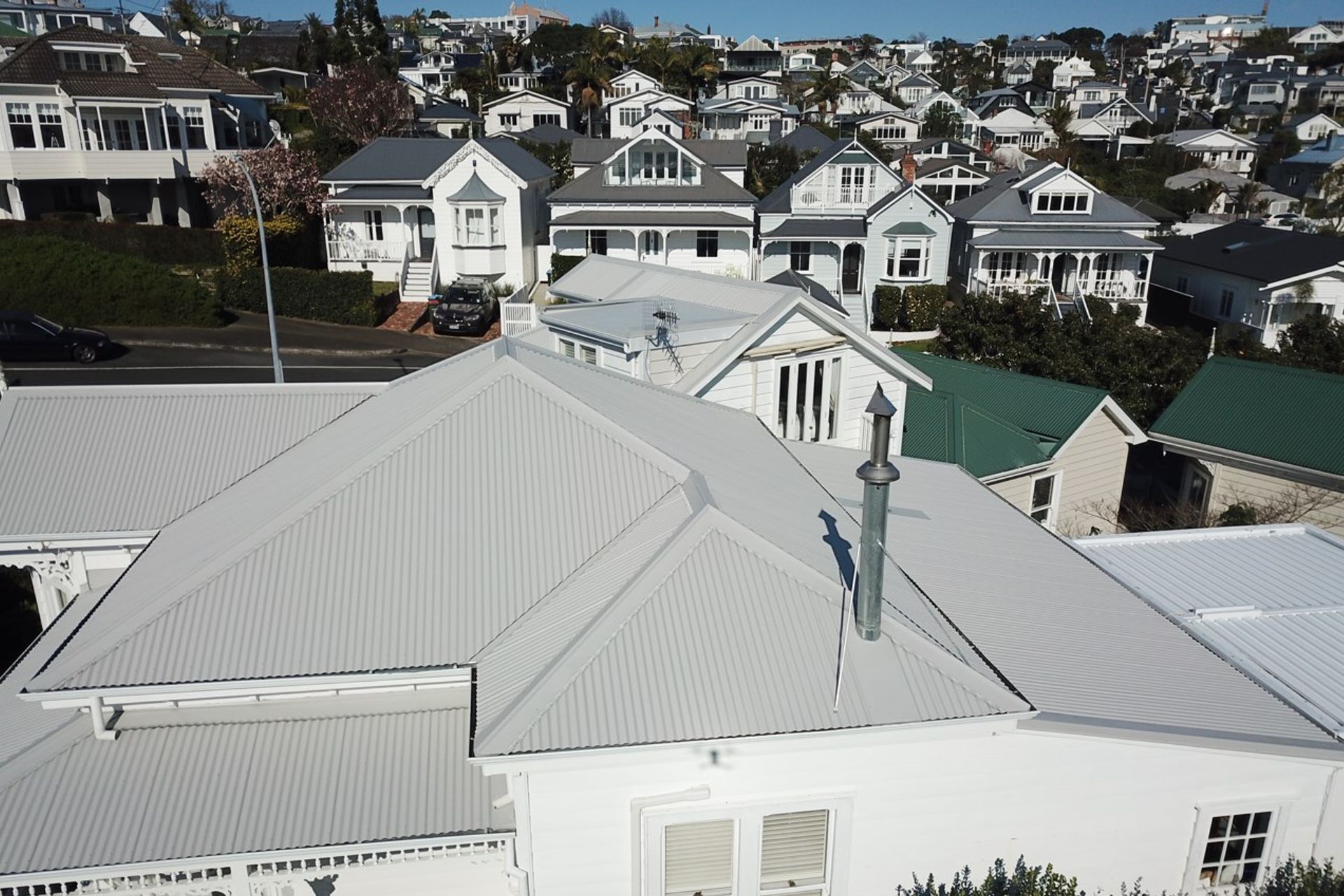 Central Auckland Re-Roof with TPO Membrane