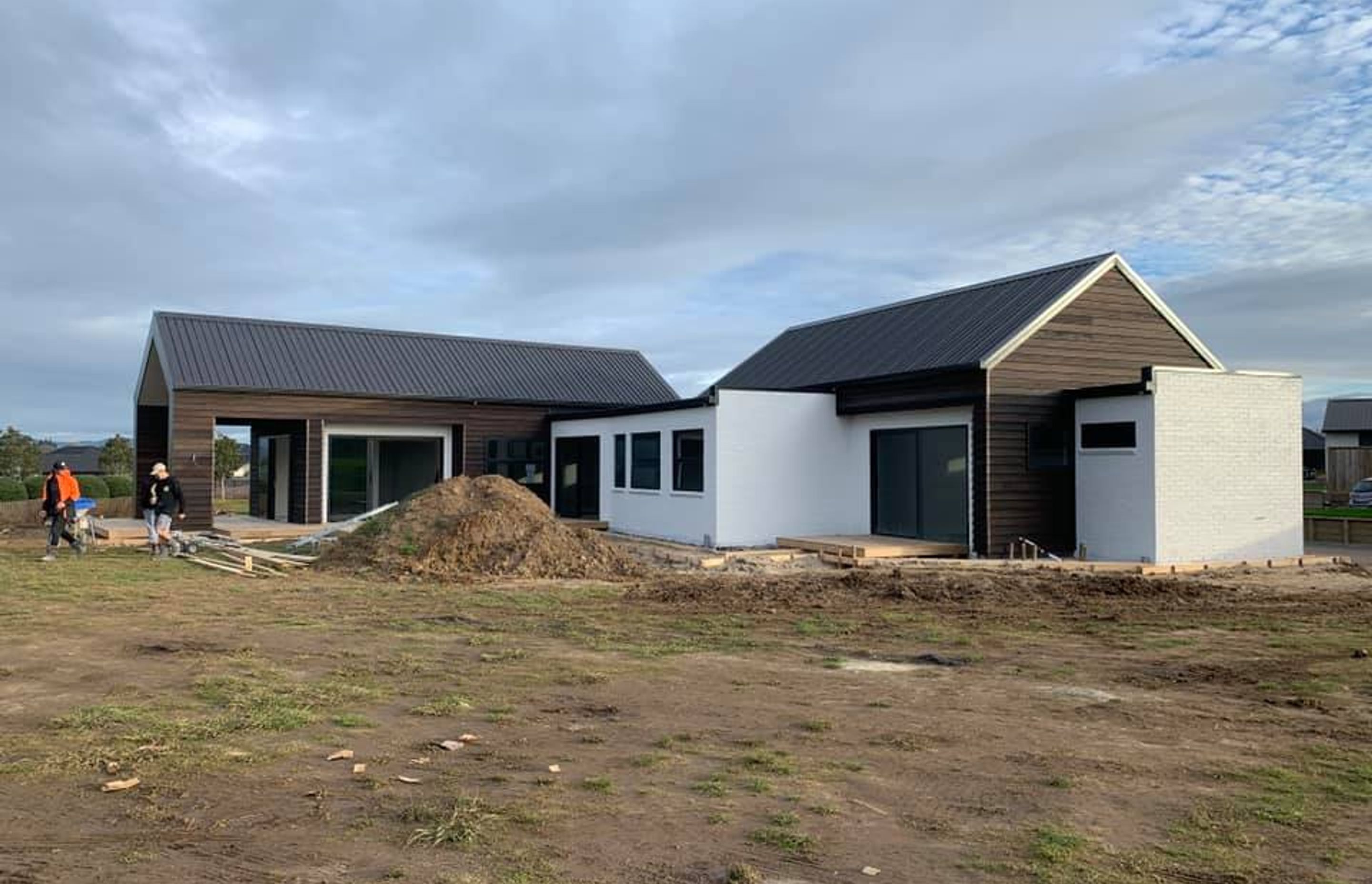 House in Morrinsville painted brick.