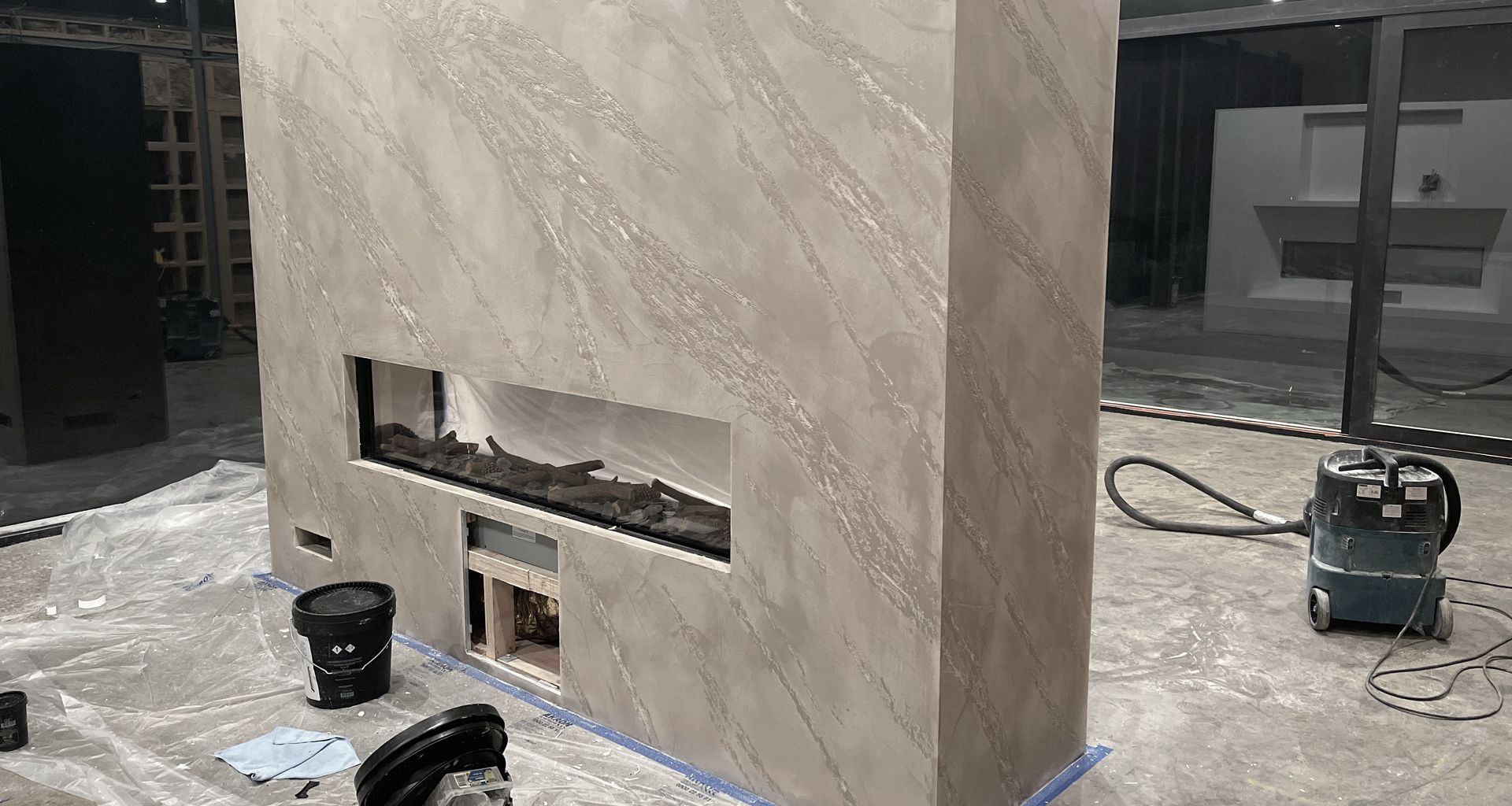Fireplace, Split Stone banner