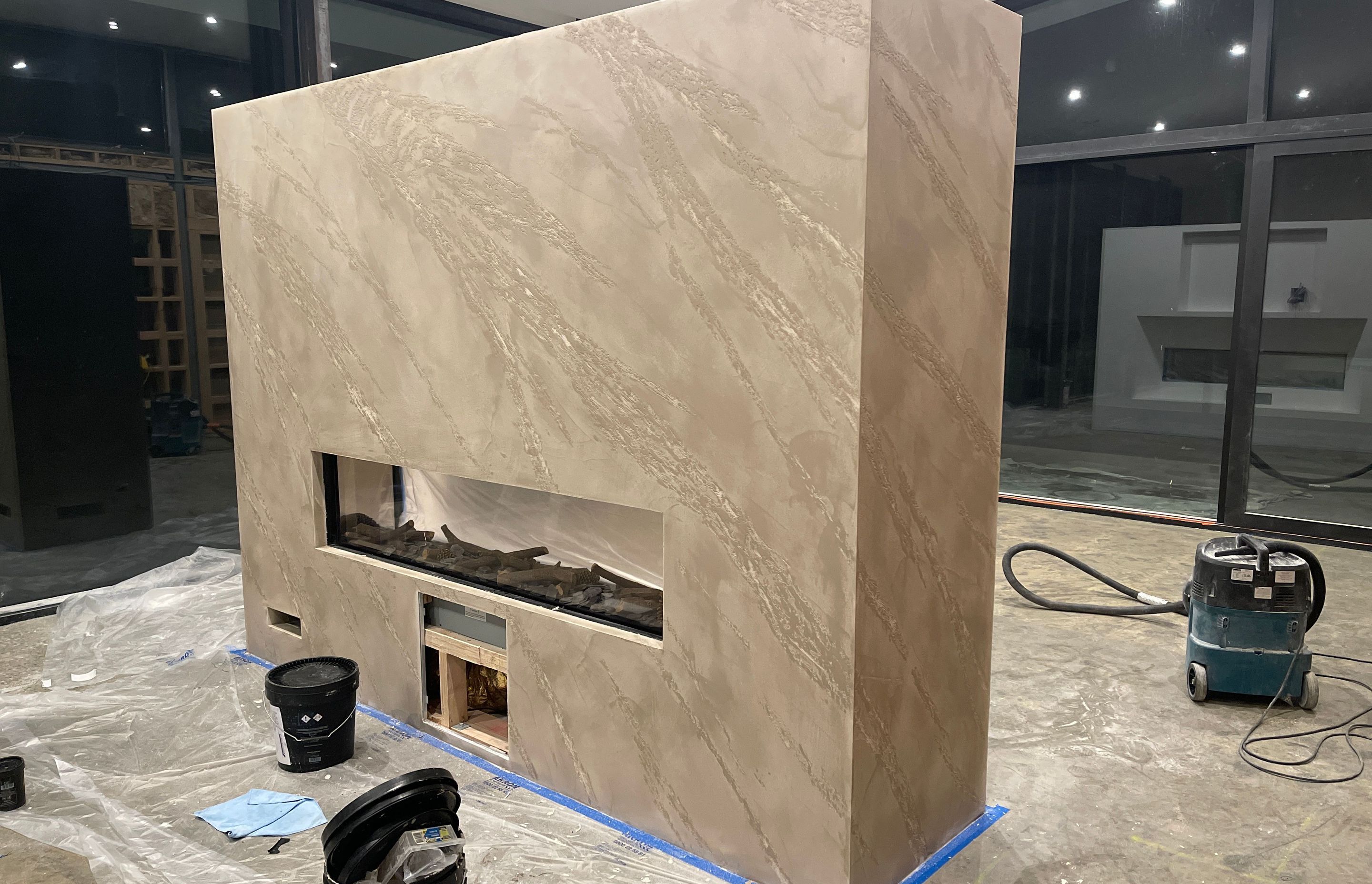 Fireplace, Split Stone