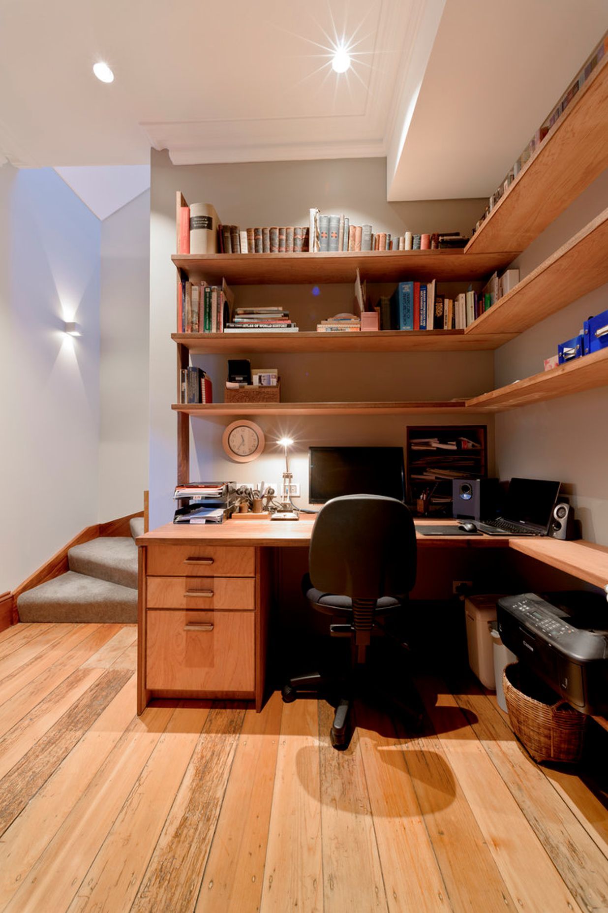 Black Bean desk custom handles and edge strips