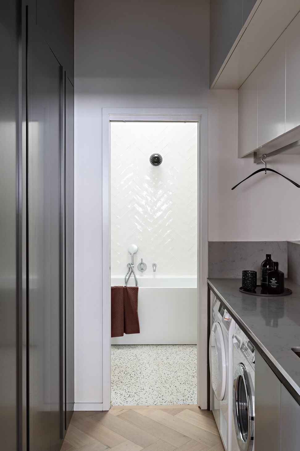 Walk Through Laundry to Bathroom