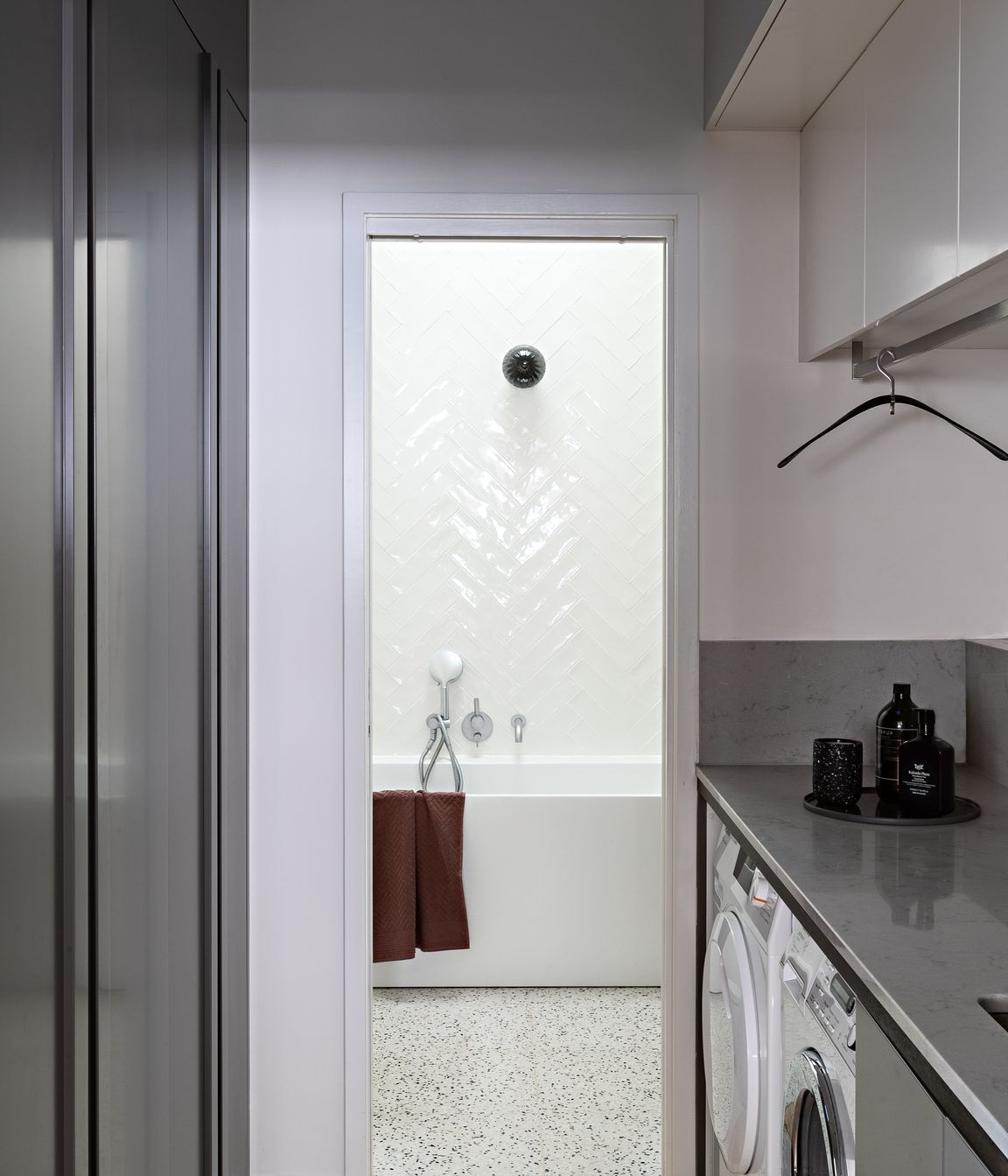 Walk Through Laundry to Bathroom