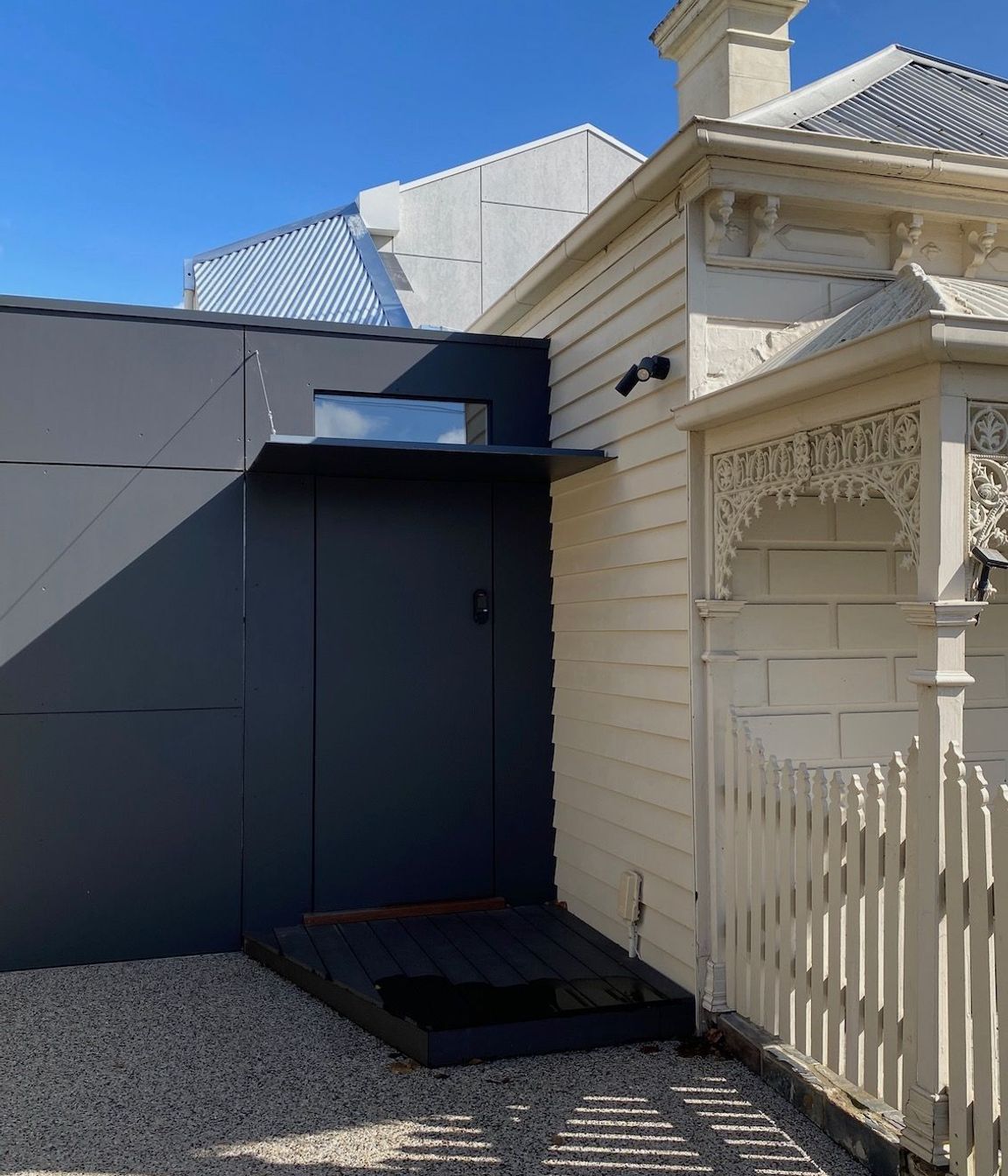 The extension is respectful of the heritage character of the original cottage