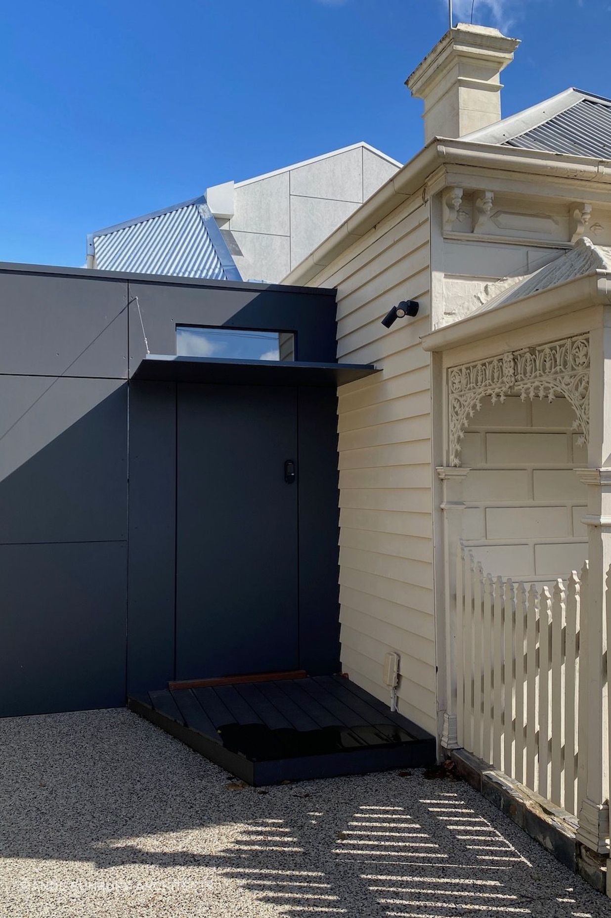 The extension is respectful of the heritage character of the original cottage