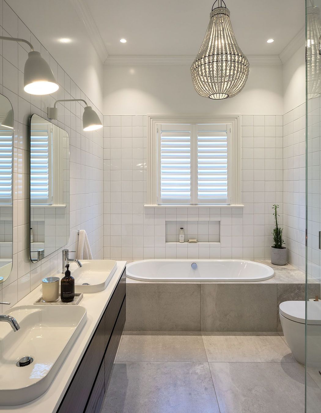The main ensuite features modern-classic feel, in keeping with the rest of the house.