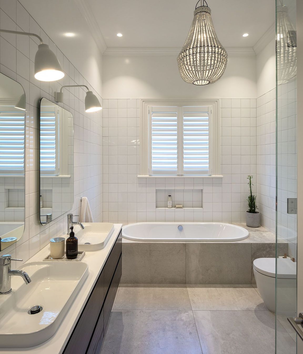 The main ensuite features modern-classic feel, in keeping with the rest of the house.