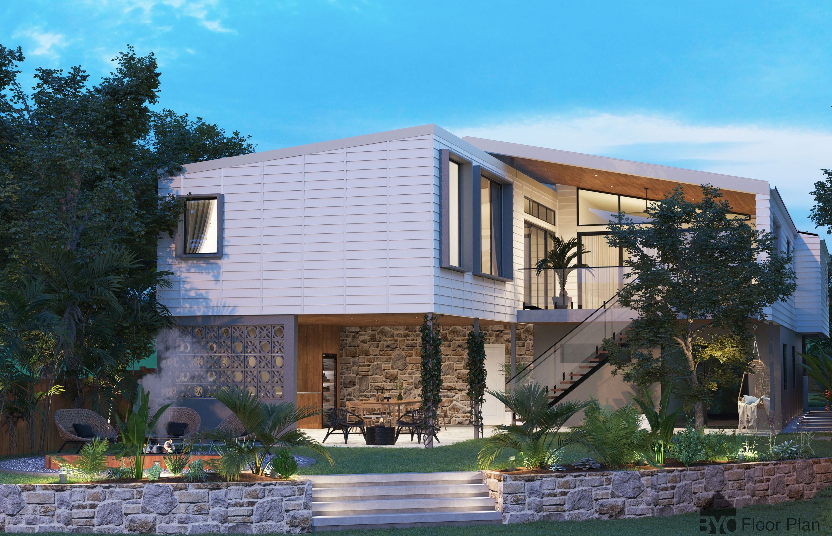 Render of Entertaining Space