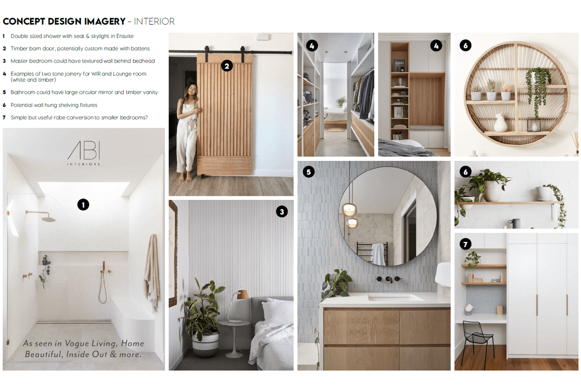 The Design Imagery photos themselves are not the work of BYO Floor Plan, unless otherwise noted. The photos are selected for the indicative representation of the ideas listed.