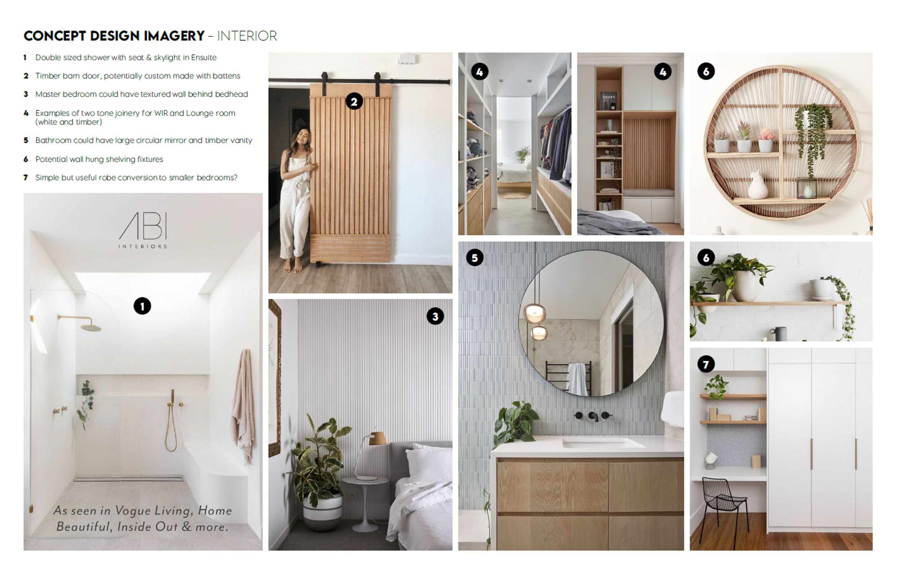 The Design Imagery photos themselves are not the work of BYO Floor Plan, unless otherwise noted. The photos are selected for the indicative representation of the ideas listed.