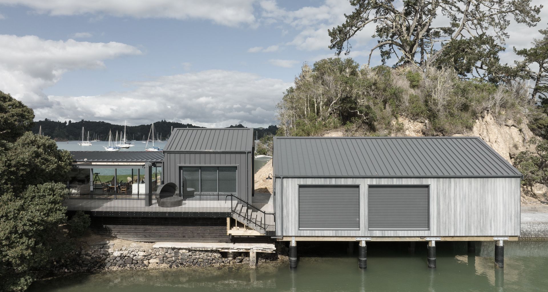 The Boat Shed, Russell banner