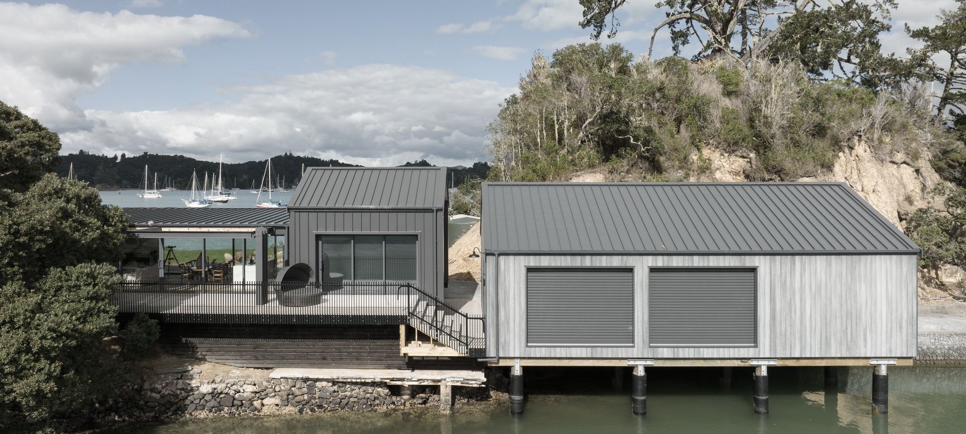 The Boat Shed, Russell banner
