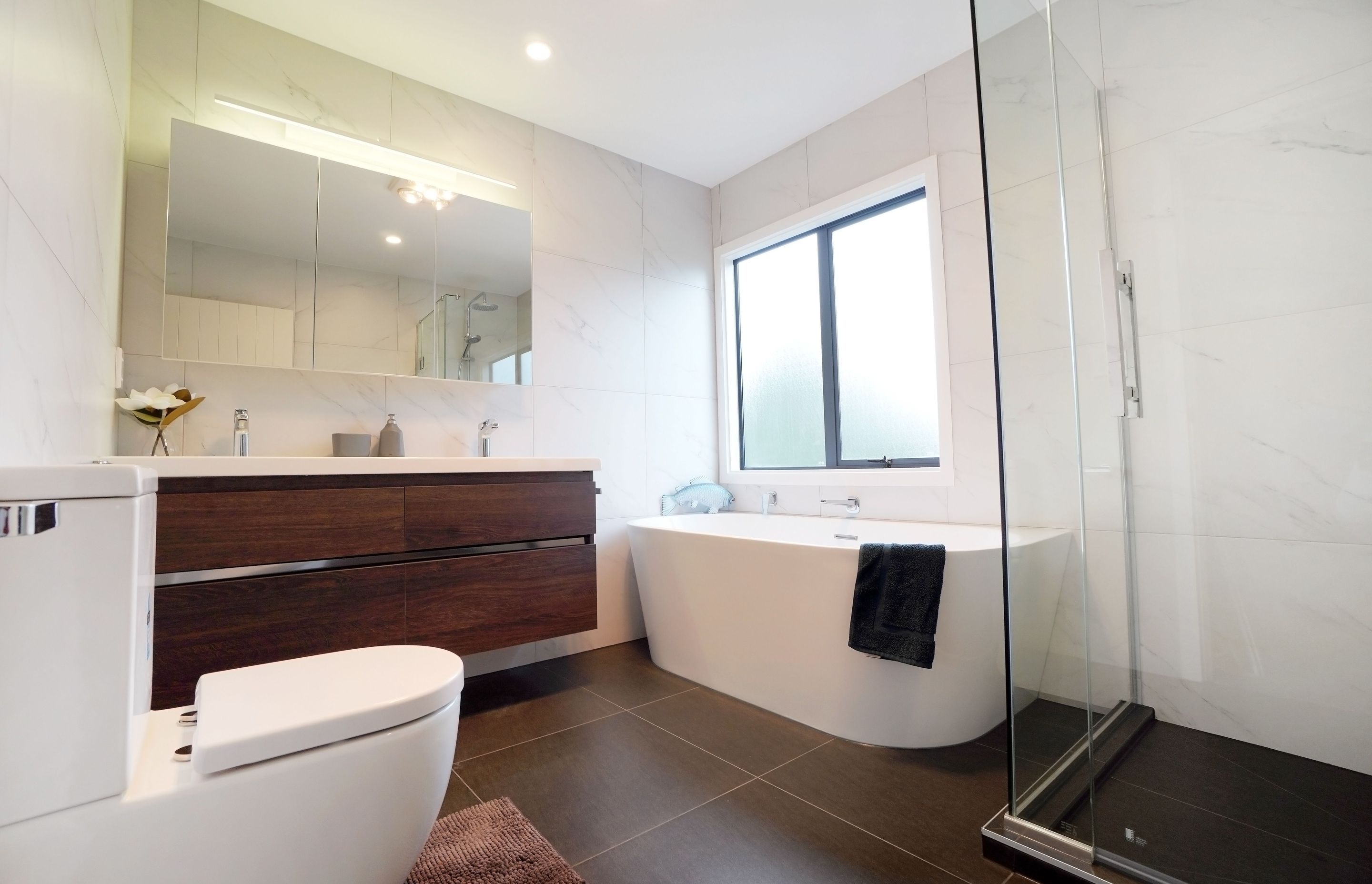  Albany, Auckland  2 Bathroom Renovations – Adding Modern Understated Elegance