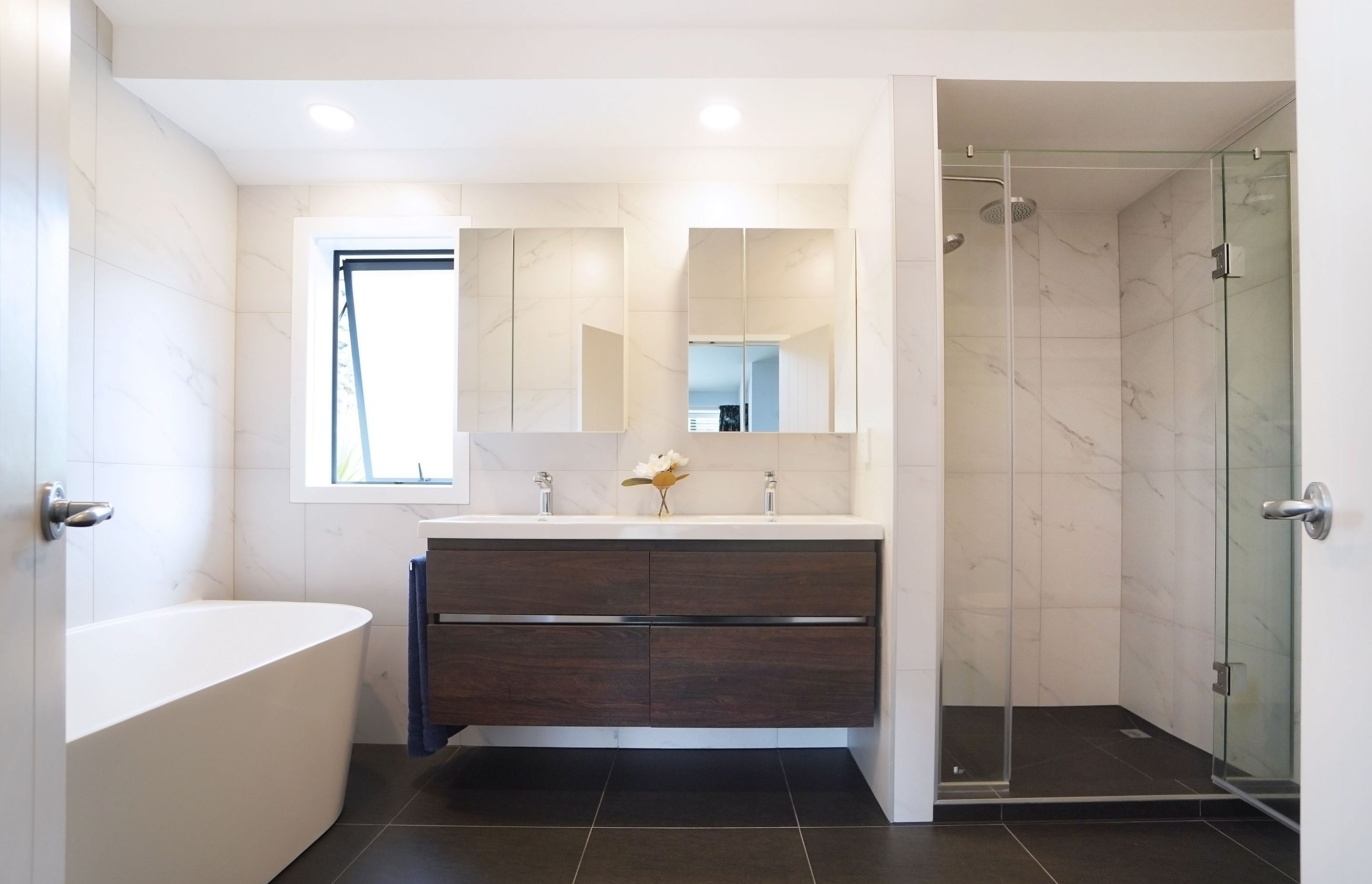  Albany, Auckland  2 Bathroom Renovations – Adding Modern Understated Elegance