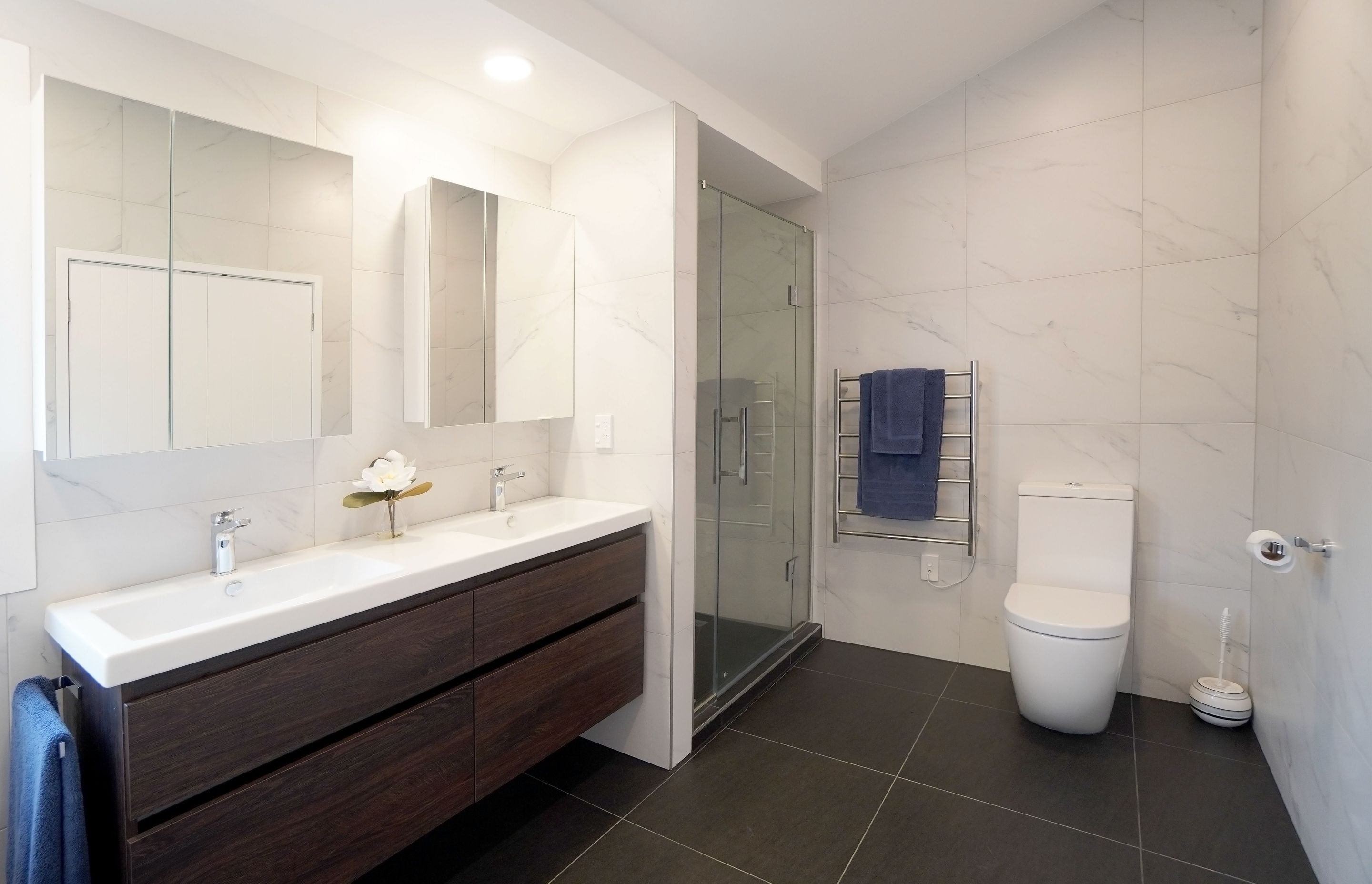  Albany, Auckland  2 Bathroom Renovations – Adding Modern Understated Elegance