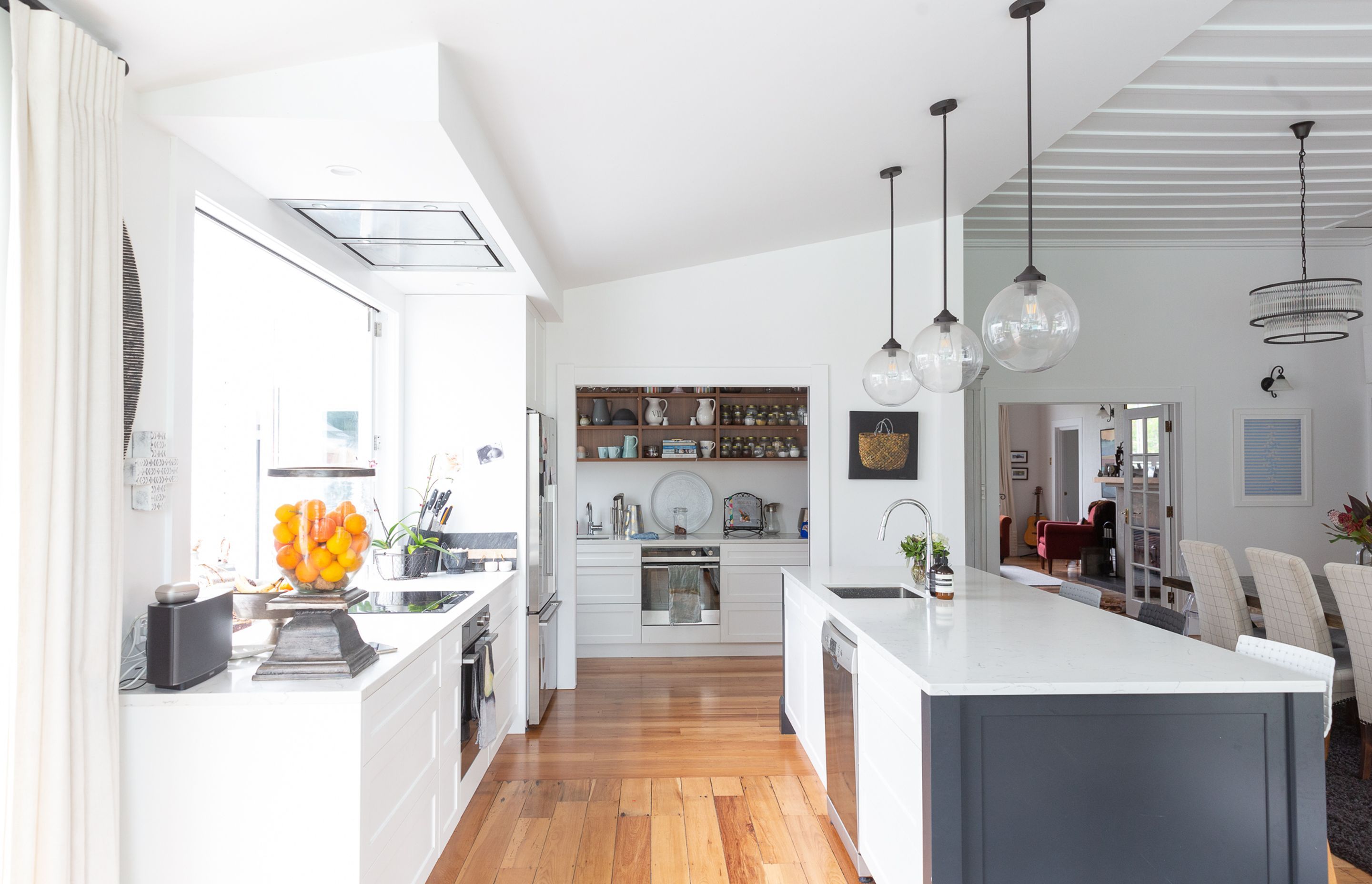 This stunning kitchen and butlers pantry are wonderfully positioned for effortless function and style