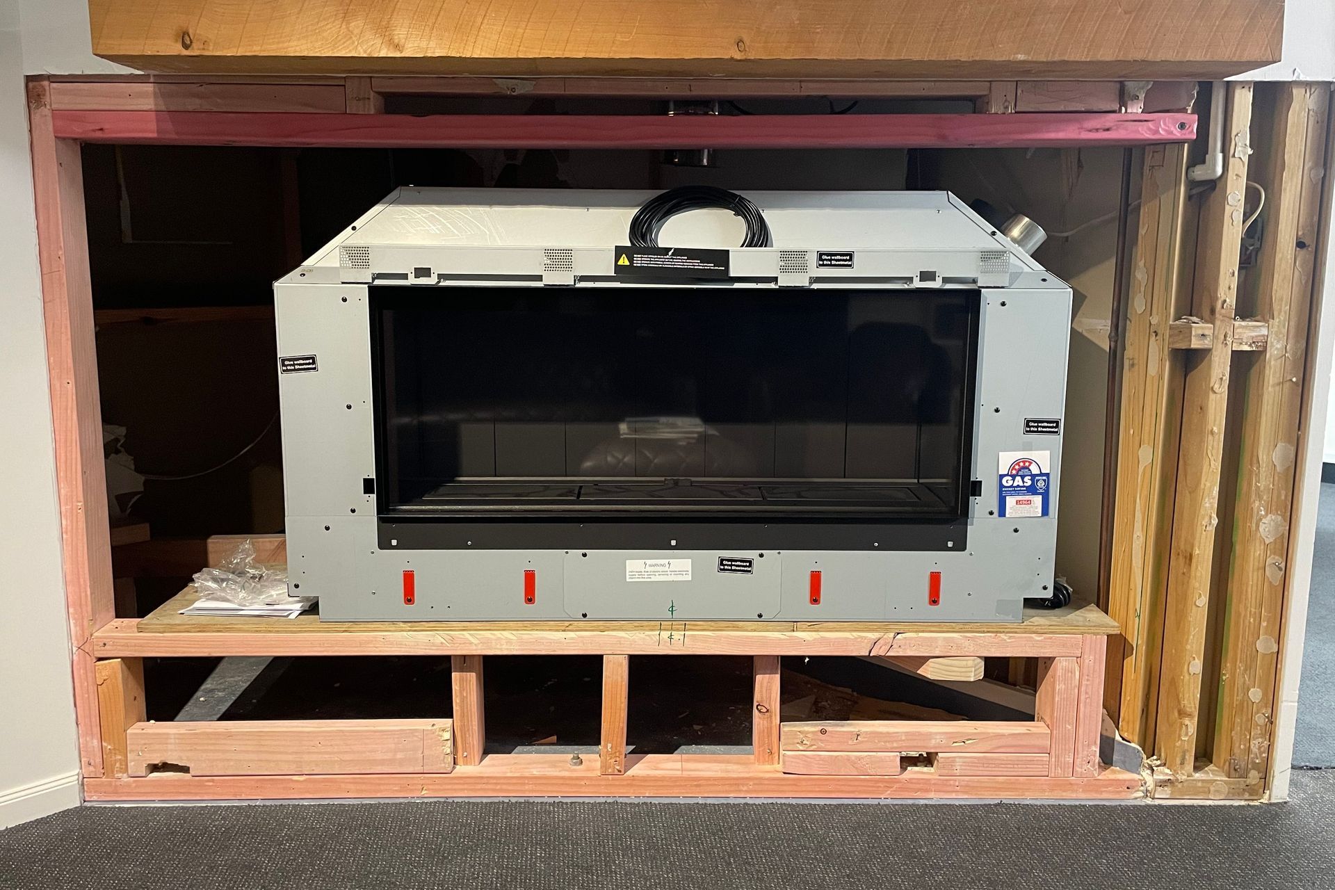 Current working model installation of Escea DS1150 in our showroom